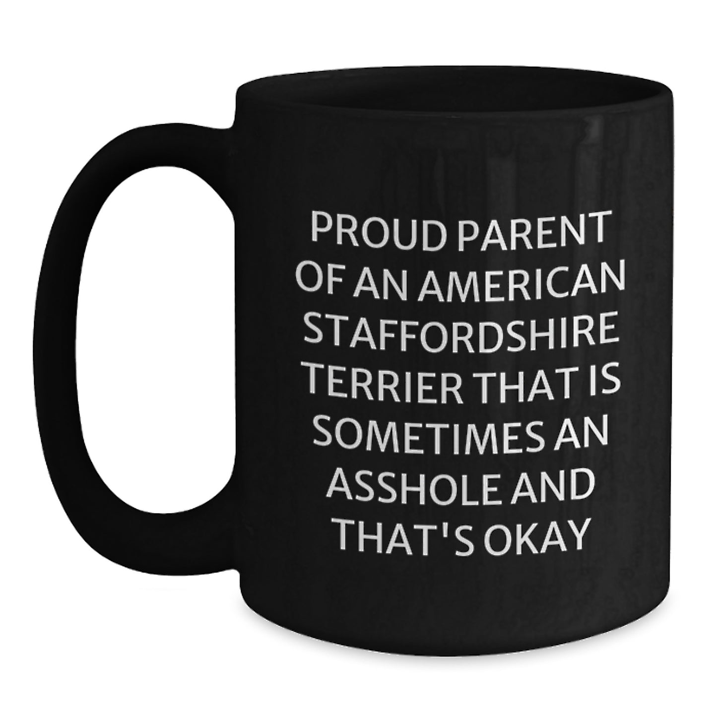 Birthday Gift Black Coffee Mug for Her – Proud Parent Of An American - Main