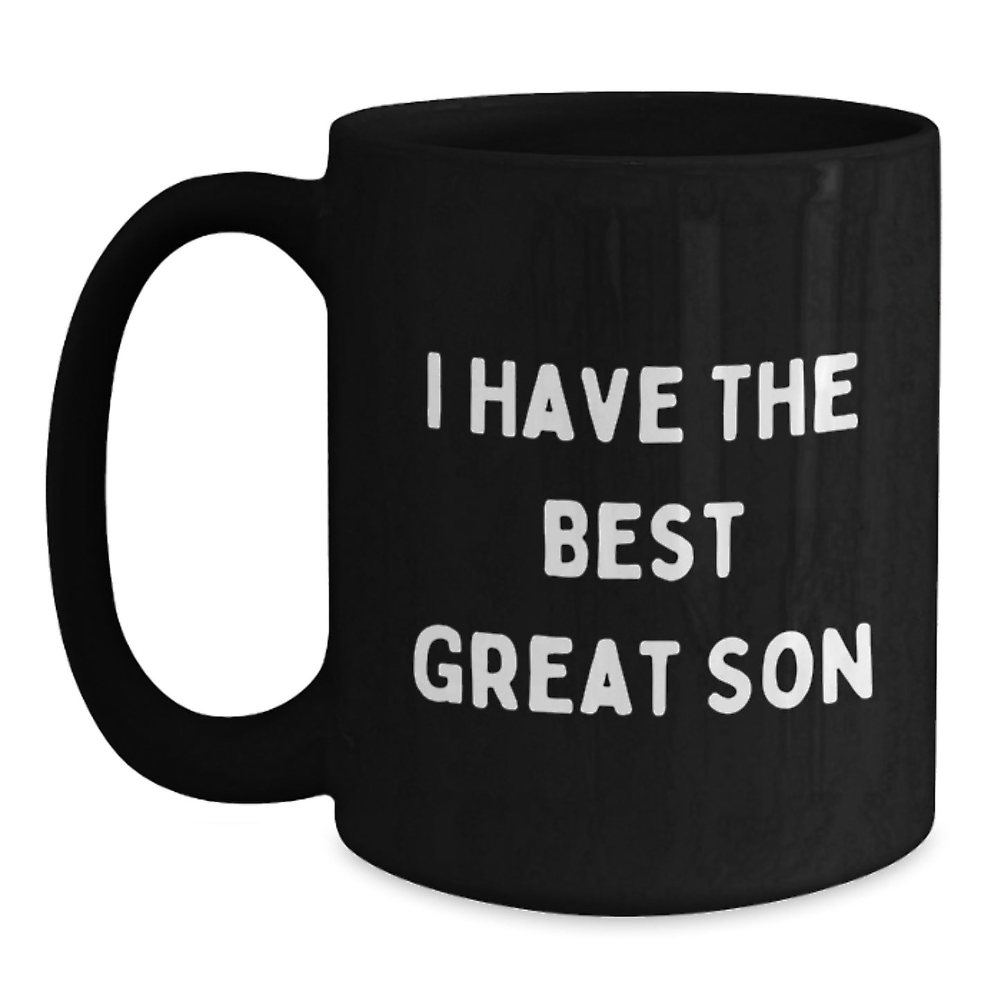 Birthday Gift for Dad Black Coffee Mug – I Have The Best Great Son - Main