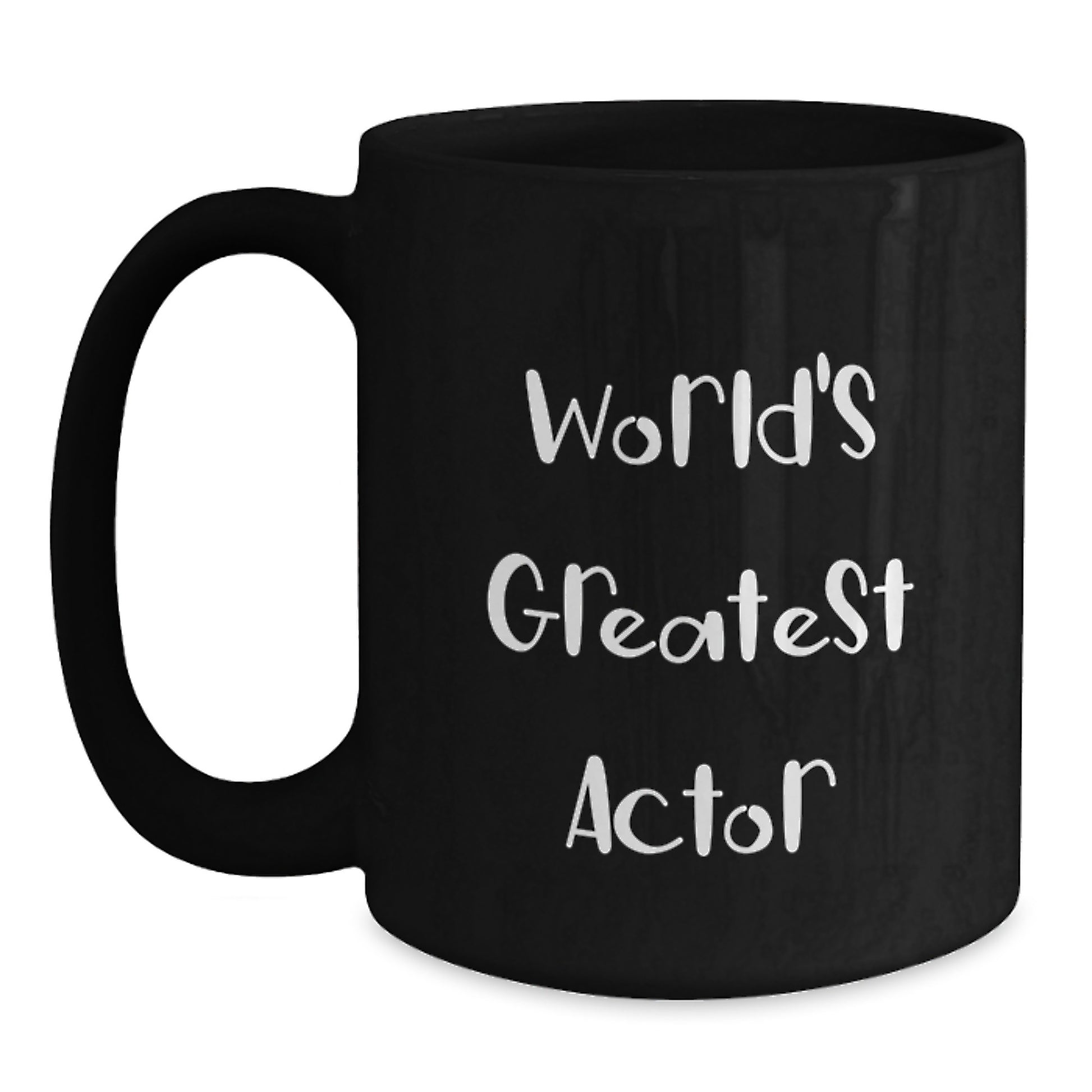 Actor Keepsake Black Coffee Mug for Him Birthday Gift - Main