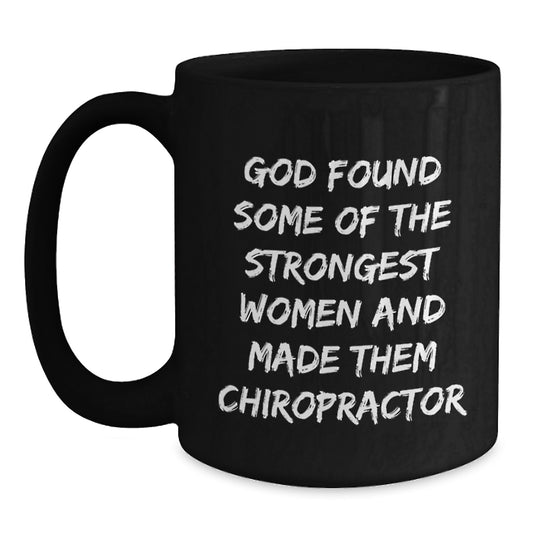 Funny Chiropractor Gifts for Chiropractors - Birthday Unique Gifts from Men - Chiropractor Mug Black Coffee Mug - Main