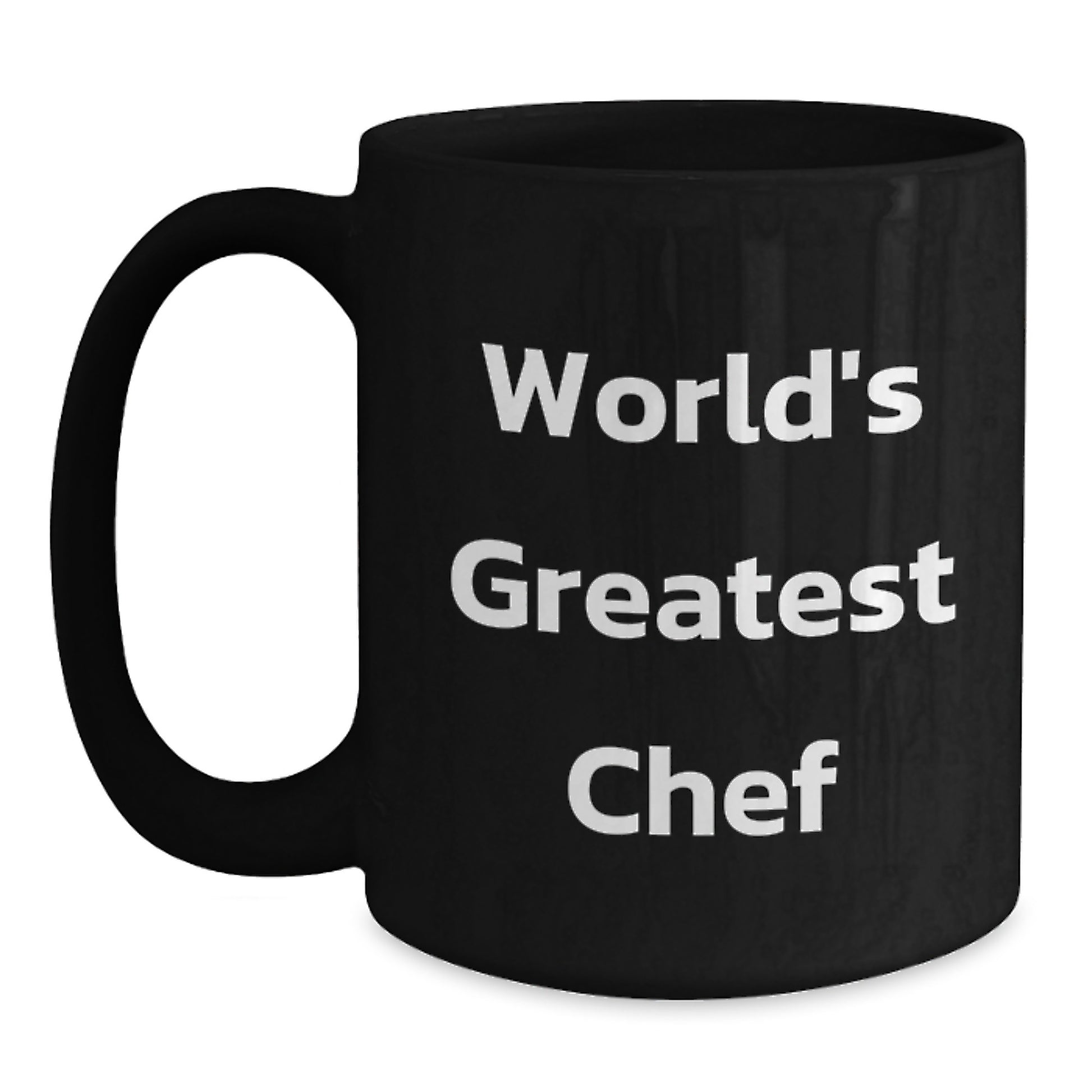 Inspiring Chef Gifts from Family, Funny 'World's Greatest Chef' Black Coffee Mug, Ideal for Mother's Day Unique Gifts - Main