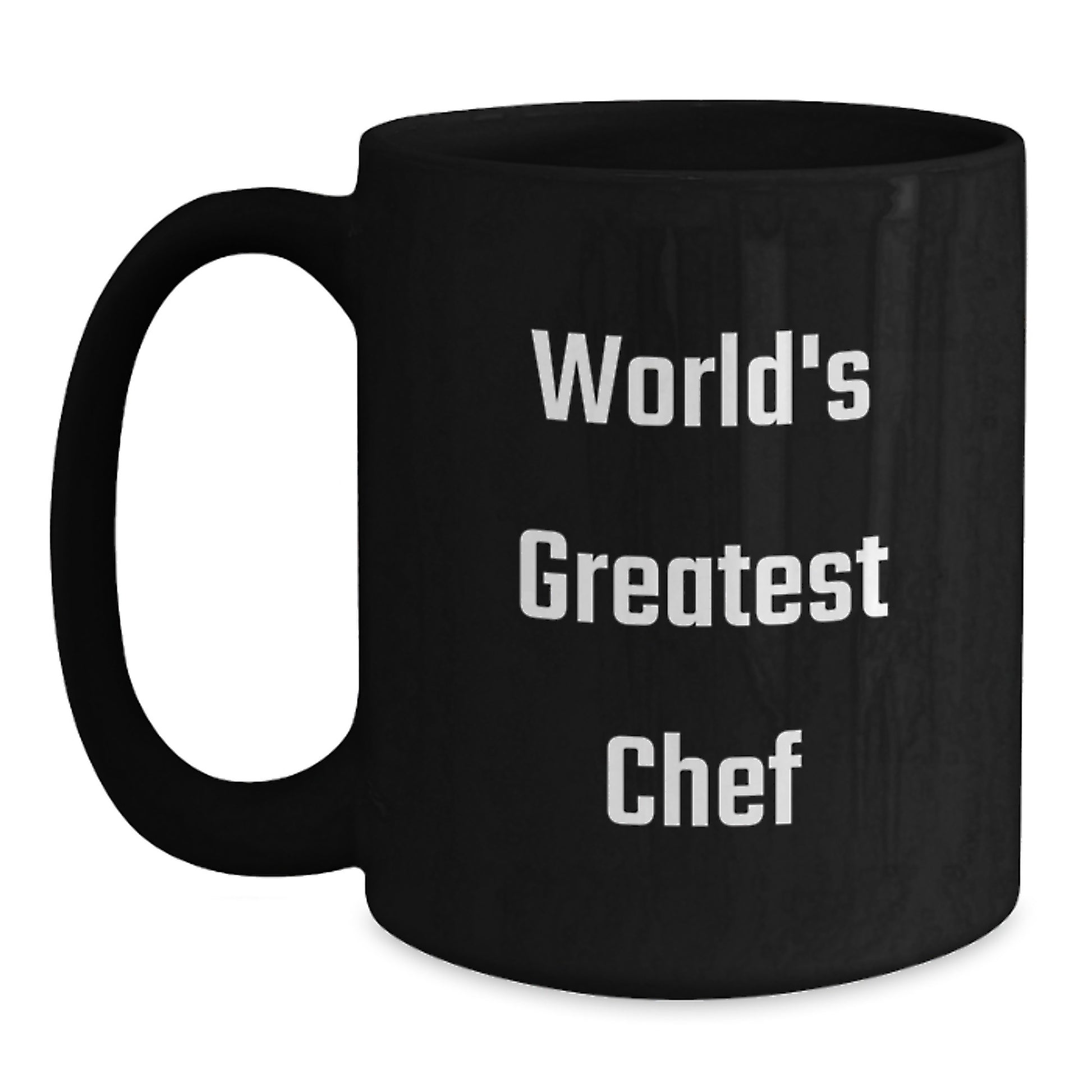 Funny World's Greatest Chef Black Coffee Mug Gifts from Men or Women to Chef Friends and Family on Mother's Day - Main