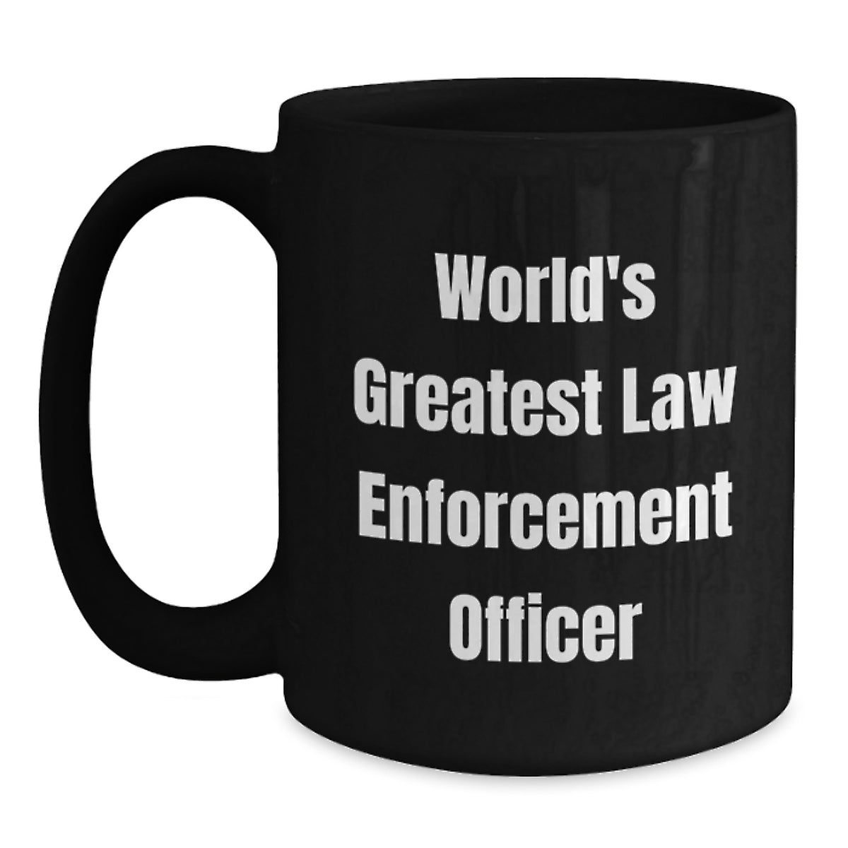 Law Enforcement Keepsake Gift for Him World's Greatest Officer Mug - Main
