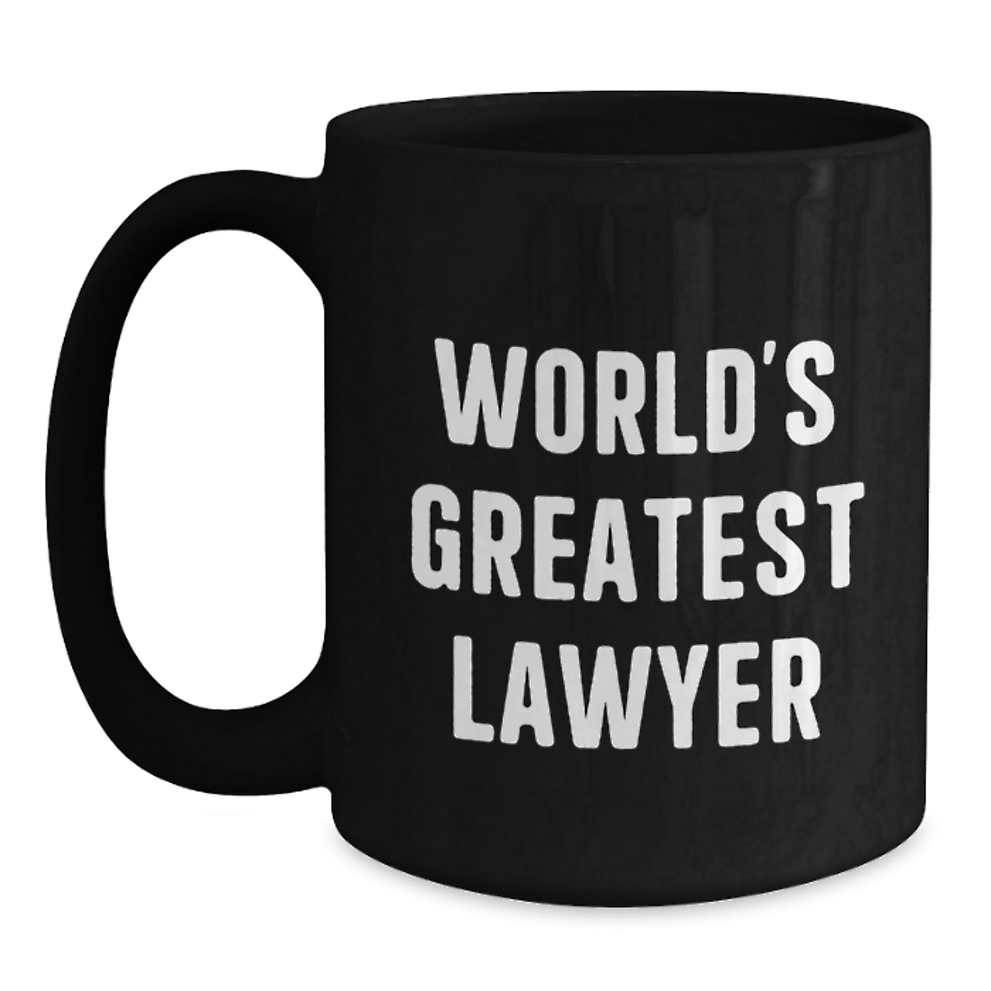 Birthday Gift Lawyer Black Coffee Mug Present for Her - Main