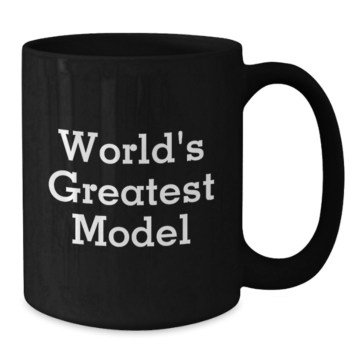Funny Model Gifts from Friends for Dad World's Greatest Model Black Coffee Mug - Additional