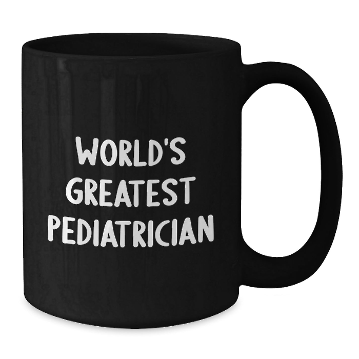 Funny Gifts for Pediatrician from Friends - Black Coffee Mug - 'World's Greatest Pediatrician' - Additional