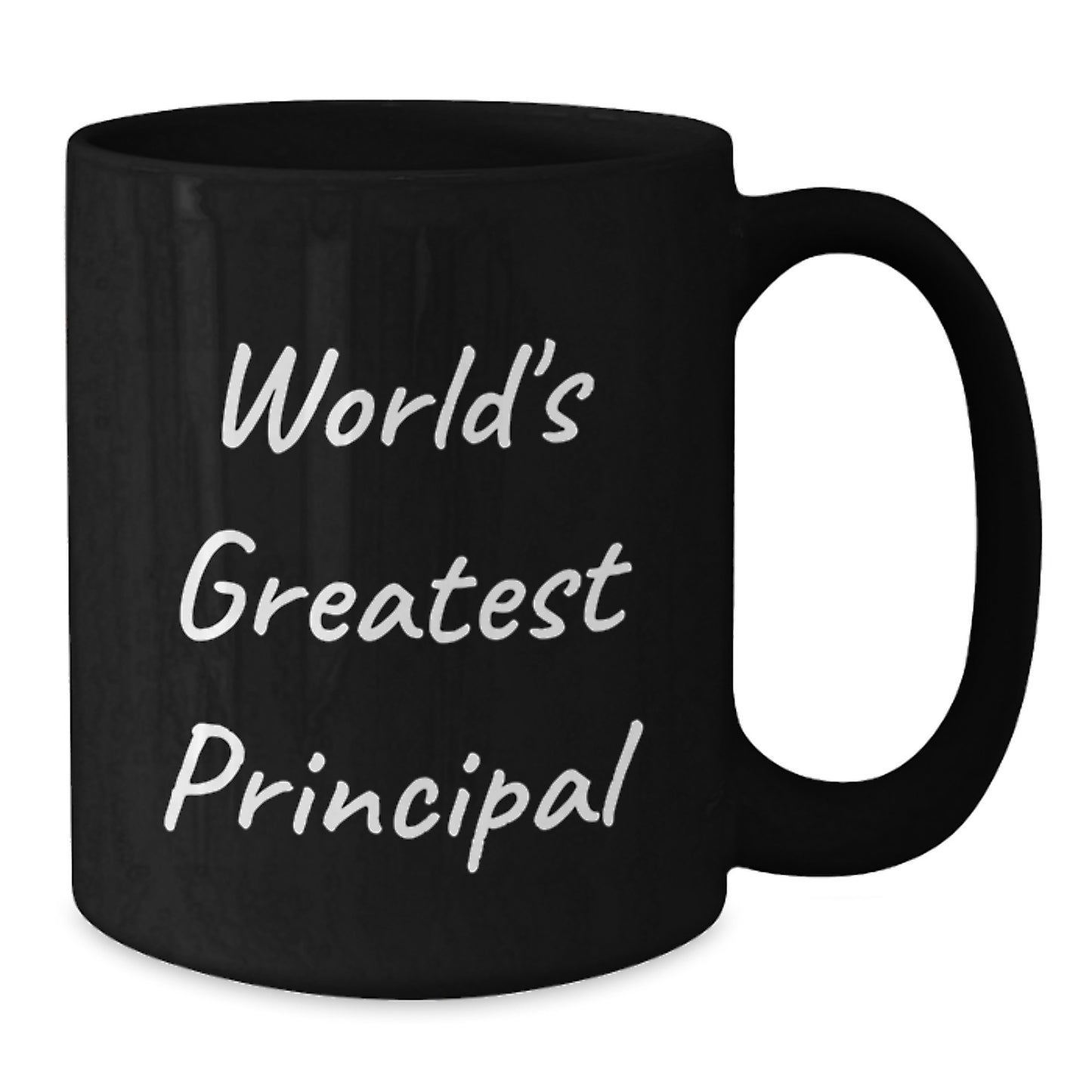 Funny Principal Quotes Gifts from Men to World's Greatest Principal Black Coffee Mug for Graduation Unique Gifts - Additional