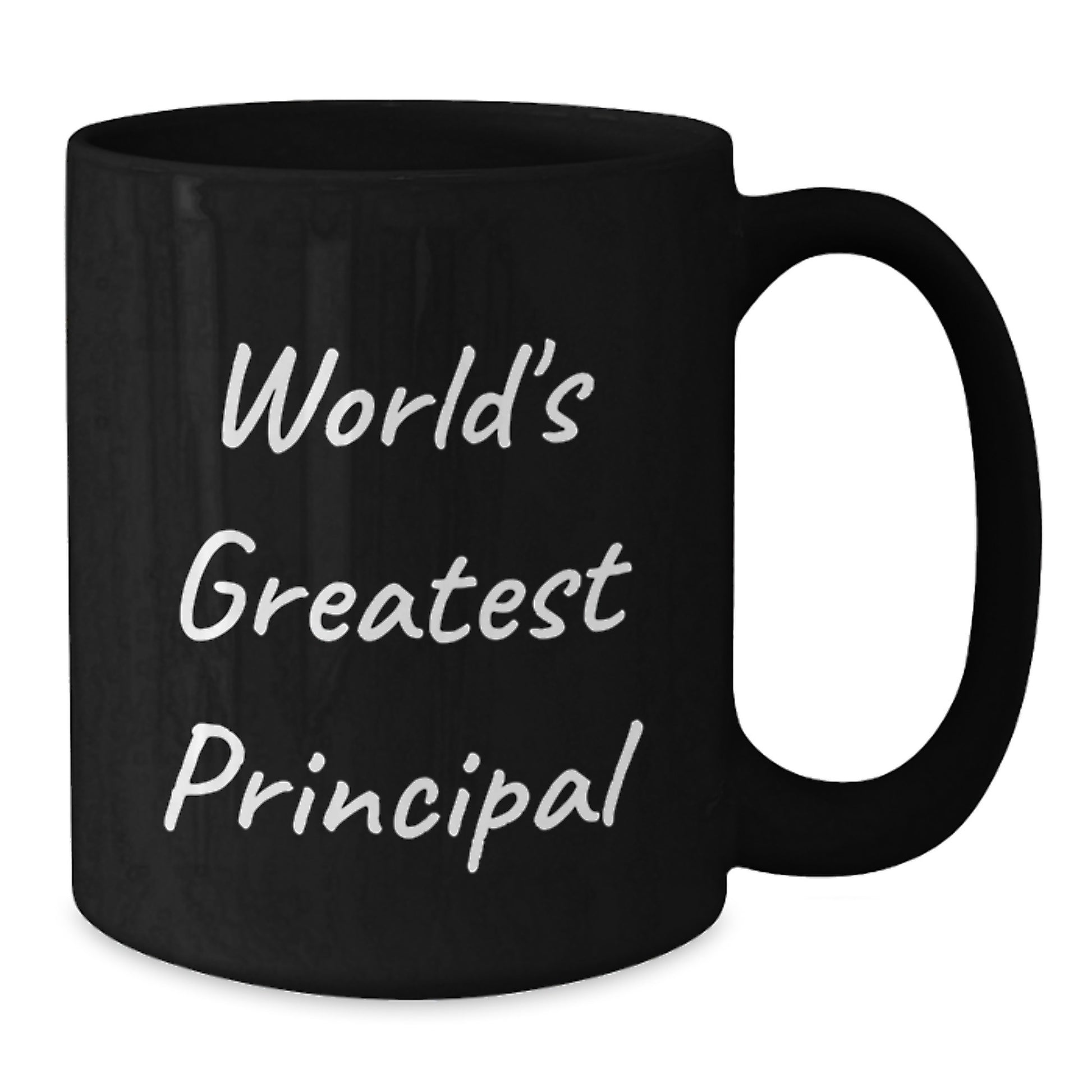 Funny Principal Quotes Gifts from Men to World's Greatest Principal Black Coffee Mug for Graduation Unique Gifts - Additional