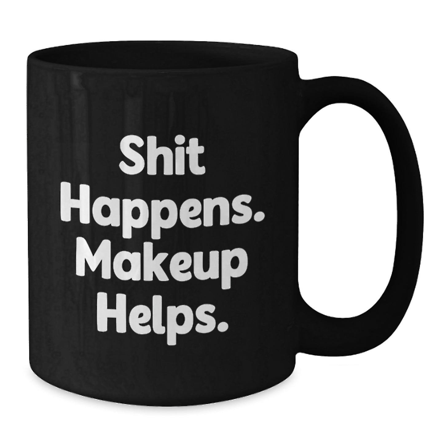 Funny Makeup Lover Gifts from Friends for Women Graduation Unique Gifts Black Coffee Mug - Additional