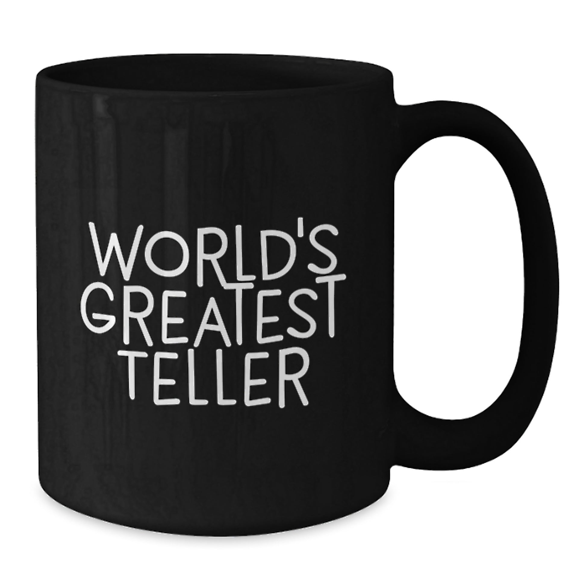 Funny Teller Quotes Black Coffee Mug Gifts for Men from Friends, Graduation Unique Gifts for Teller Enthusiasts, Inspirational Mugs for Coffee Lovers - Additional