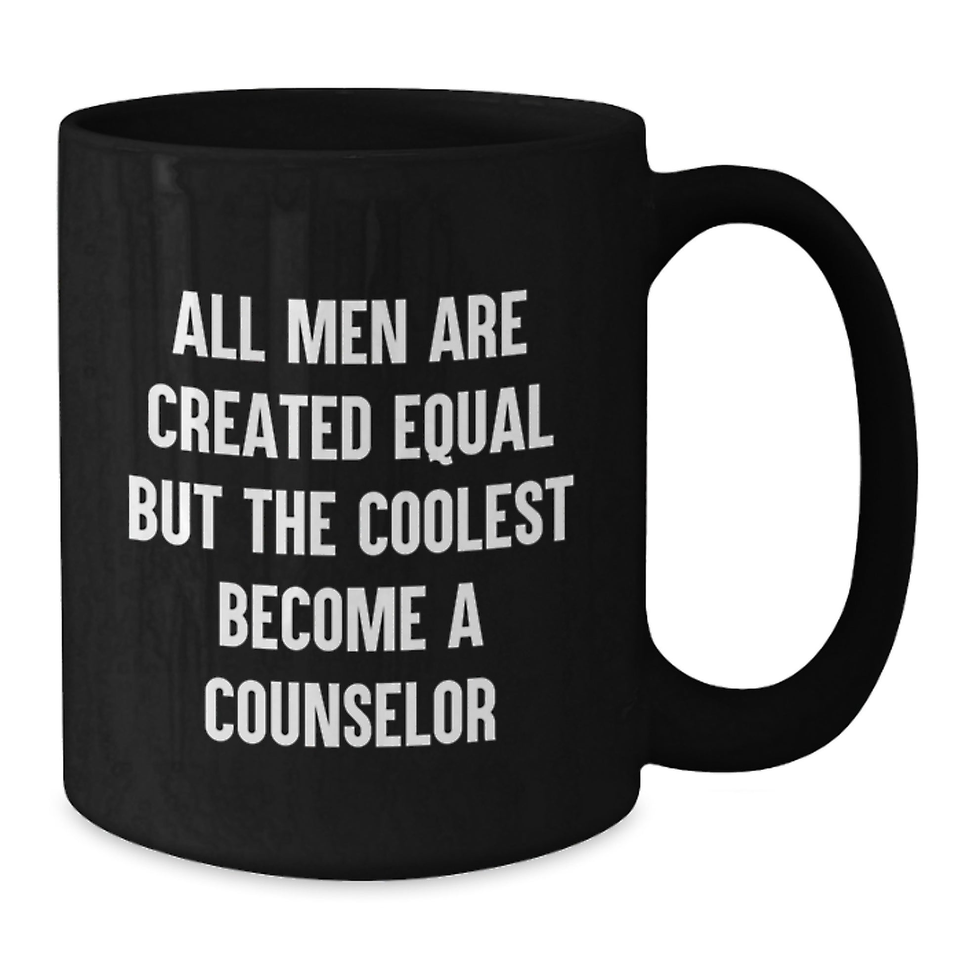 Funny Counselor Gifts for Men, Black Coffee Mug, Dad Become Counselor, Unique Father's Day Unique Gifts from Friends - Additional