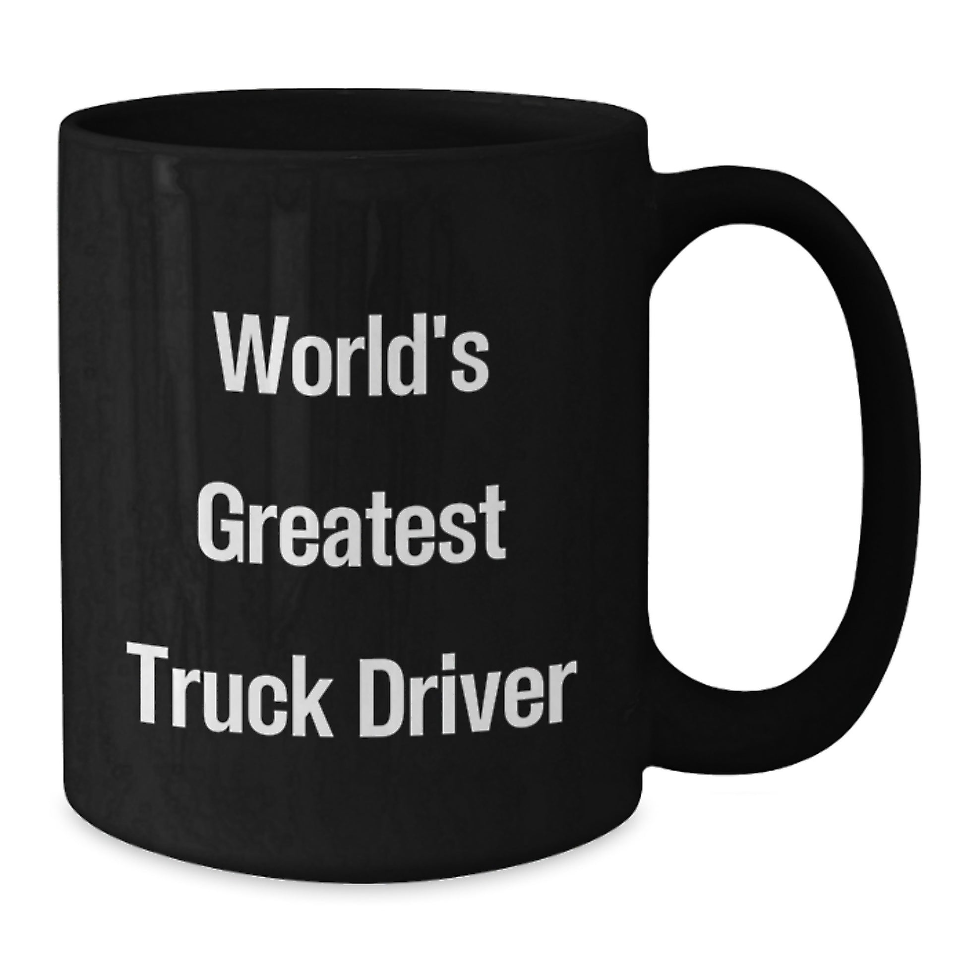 Funny Truck Driver Gifts for Men, World's Greatest Black Coffee Mug, Father's Day Unique - Additional