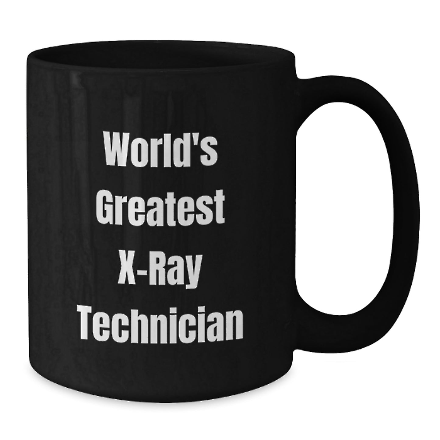 Funny X-Ray Technician Gifts from Dad, World's Greatest X-ray Technician Black Coffee Mug for X-Ray Technicians Men - Additional