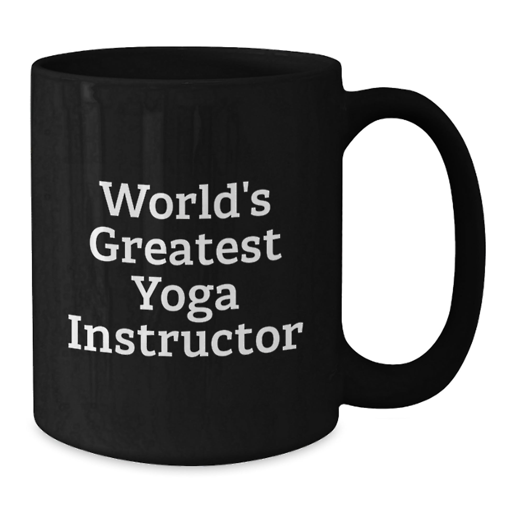 Funny Yoga Instructor Quote Gifts for Mom, Black Coffee Mug, World's Greatest, Unique Mother's Day Present Ideas for Yoga Enthusiasts, Gifts from Family - Additional