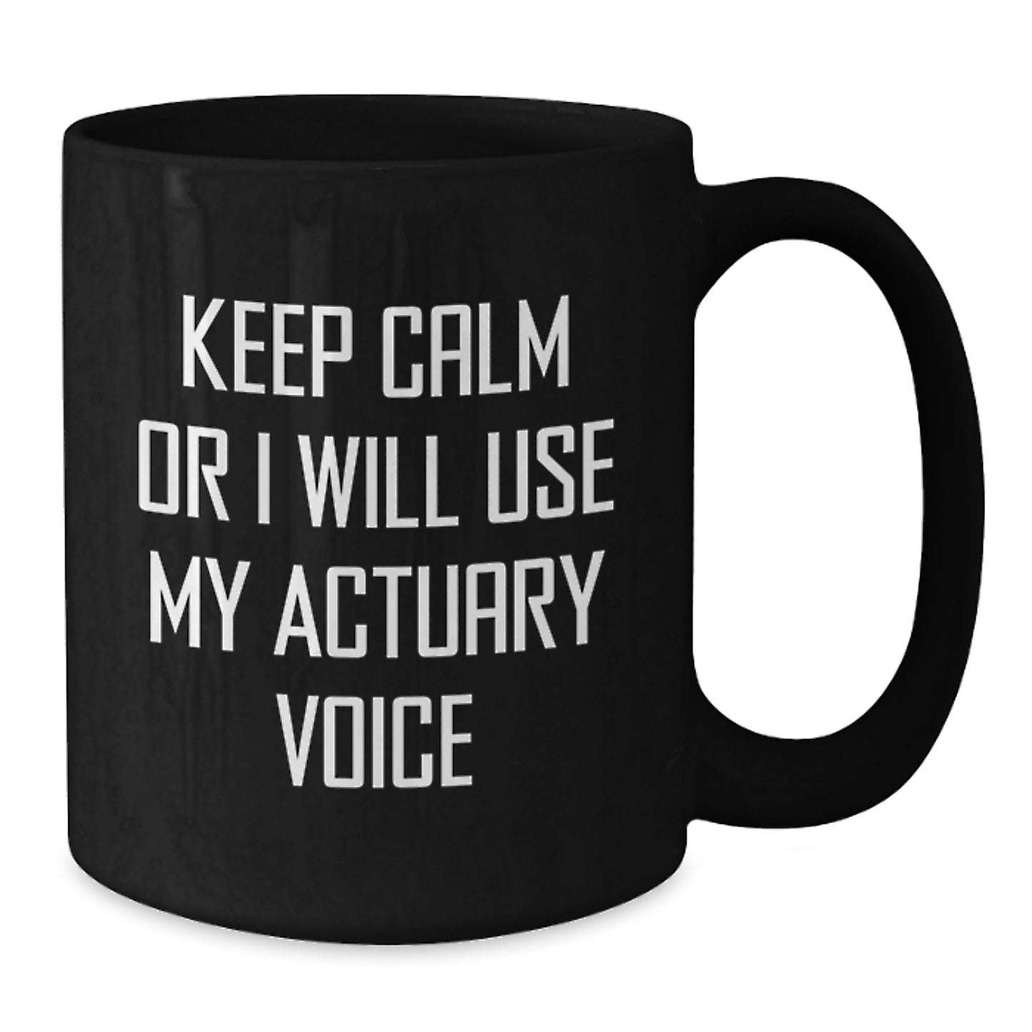 Actuary Keepsake Black Coffee Mug for Him Birthday Gift - Additional