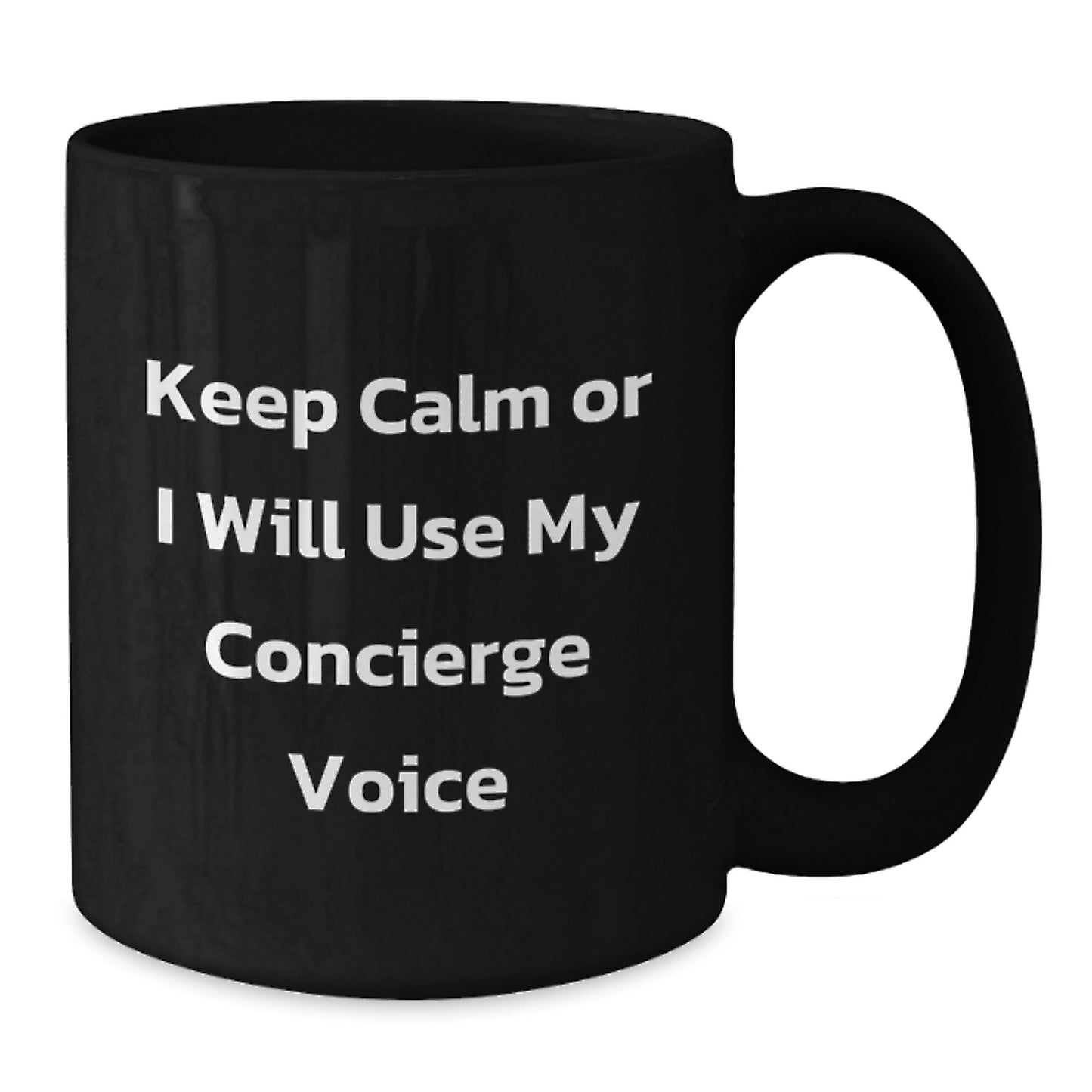 Concierge Keepsake Black Coffee Mug 11oz for Him Birthday Gift Ceramic - Additional