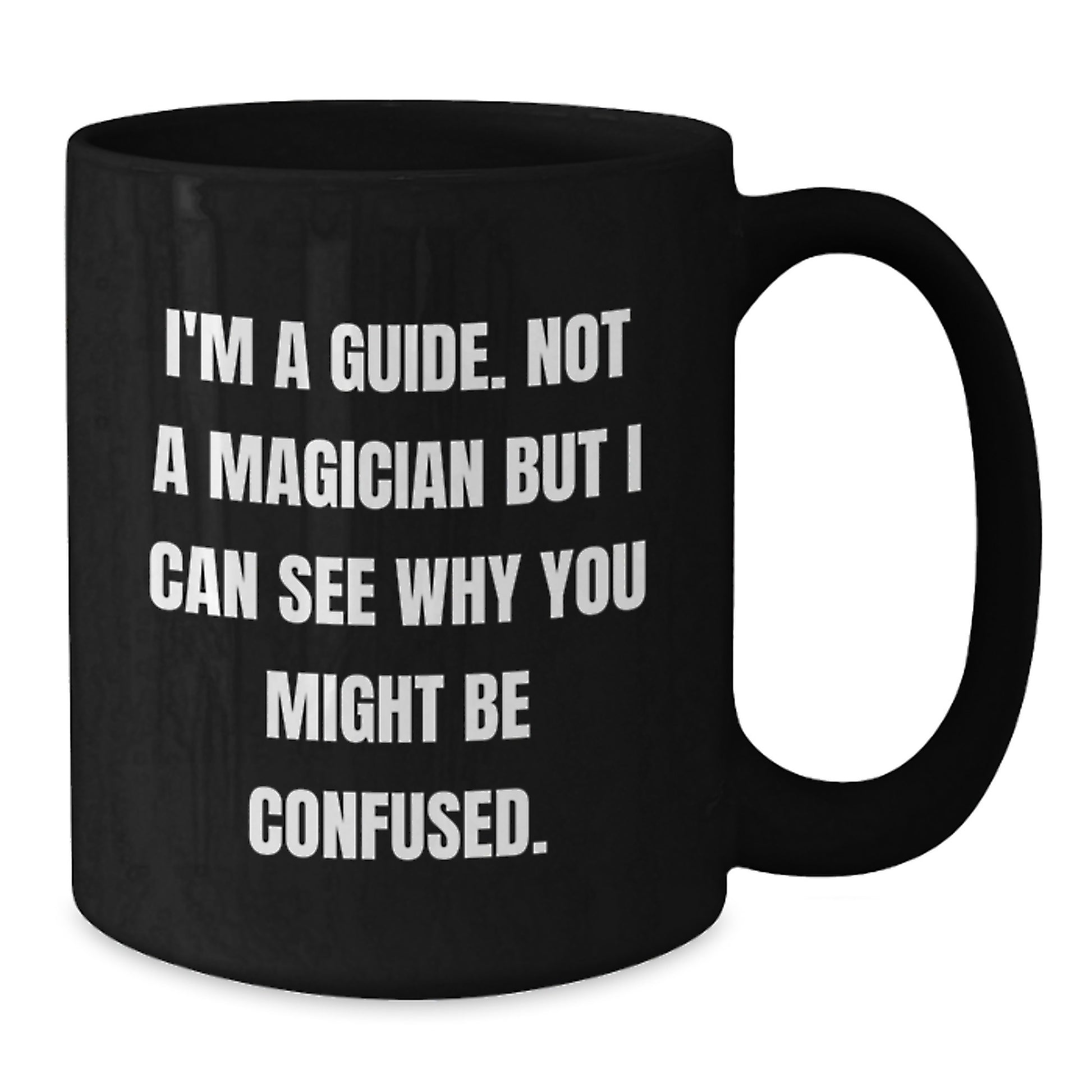 Funny Graduation Guide Gifts for Men, Black Coffee Mug with Encouragement Quote, Gifts from Friends or Family - Additional
