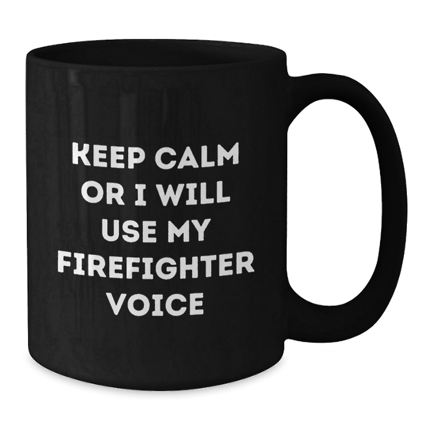 Firefighter Keepsake Black Coffee Mug 11oz for Him Birthday Gift - Additional