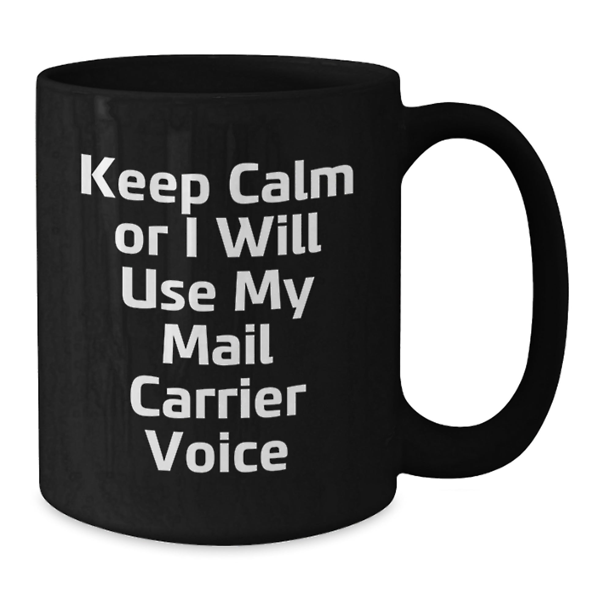Mail Carrier Keepsake Black Coffee Mug 11oz for Him Birthday Gift - Additional