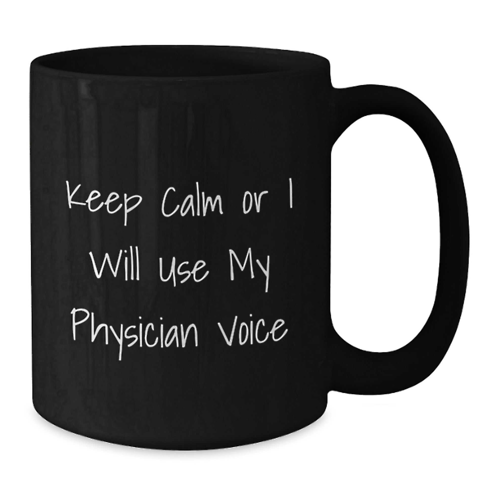 Physician Keepsake Black Coffee Mug 11oz for Him Birthday Gift Ceramic - Additional