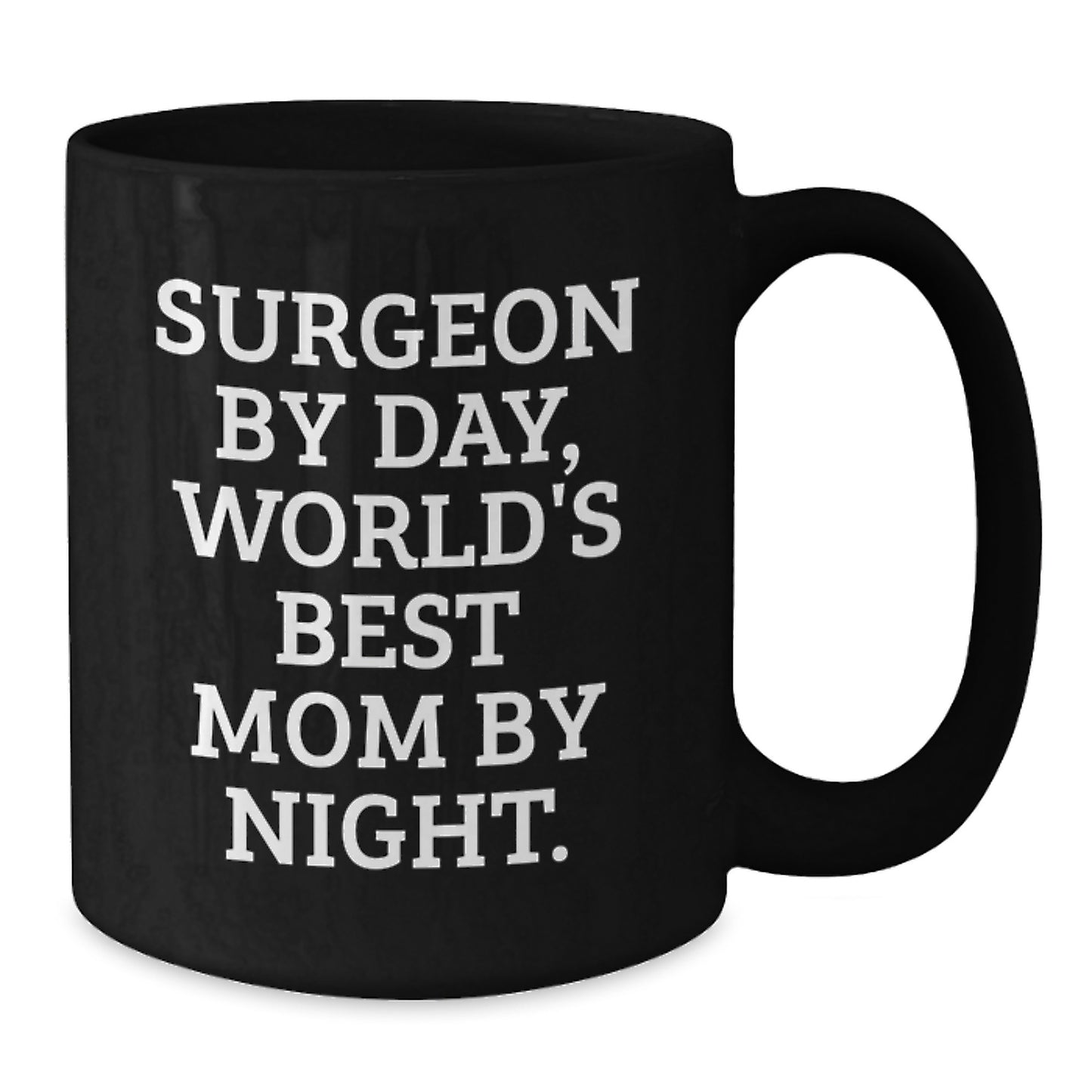 Funny Surgeon Gifts from Family, Unique Birthday Unique Gifts for Surgeon, Black Ceramic Coffee Mug - Additional