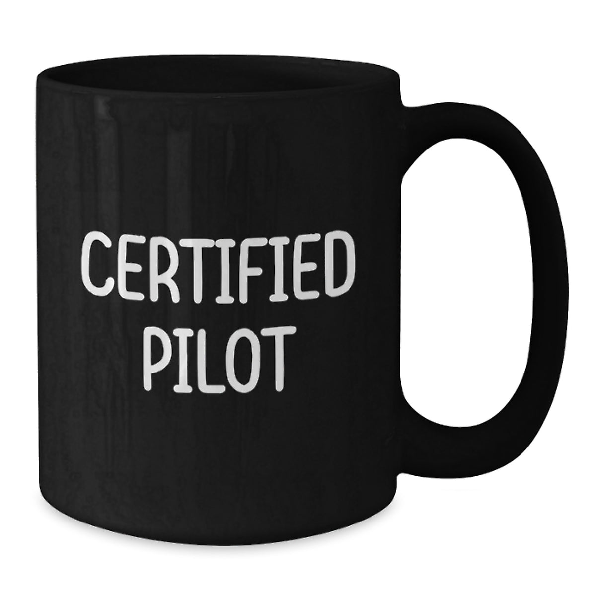 Funny Pilot Gifts for Men, Unique Birthday Unique Gifts from Friends to Certified Pilot, Black Coffee Mug with Inspirational Quote - Additional