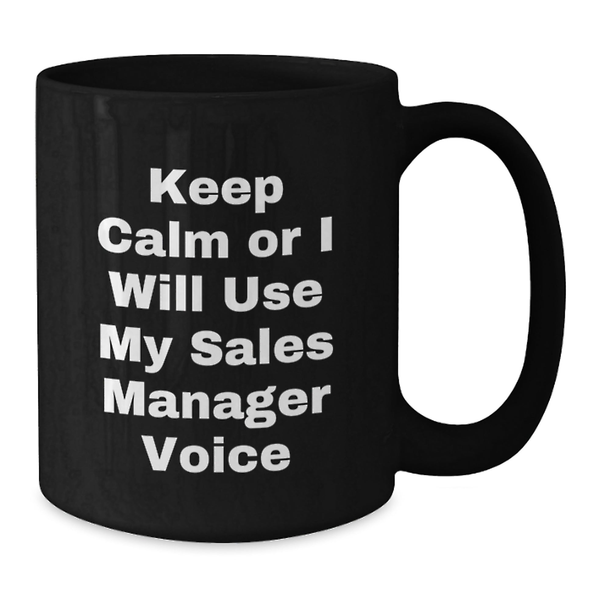 Sales Manager Keepsake Mug for Him Birthday Gift Black 11oz Ceramic - Additional