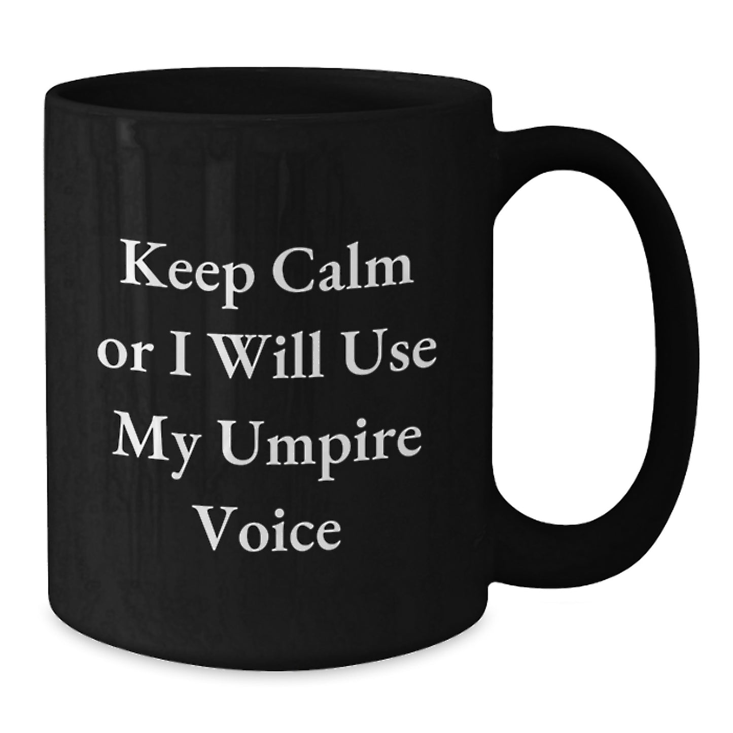 Umpire Keepsake Black Coffee Mug for Him Birthday Gift - Additional