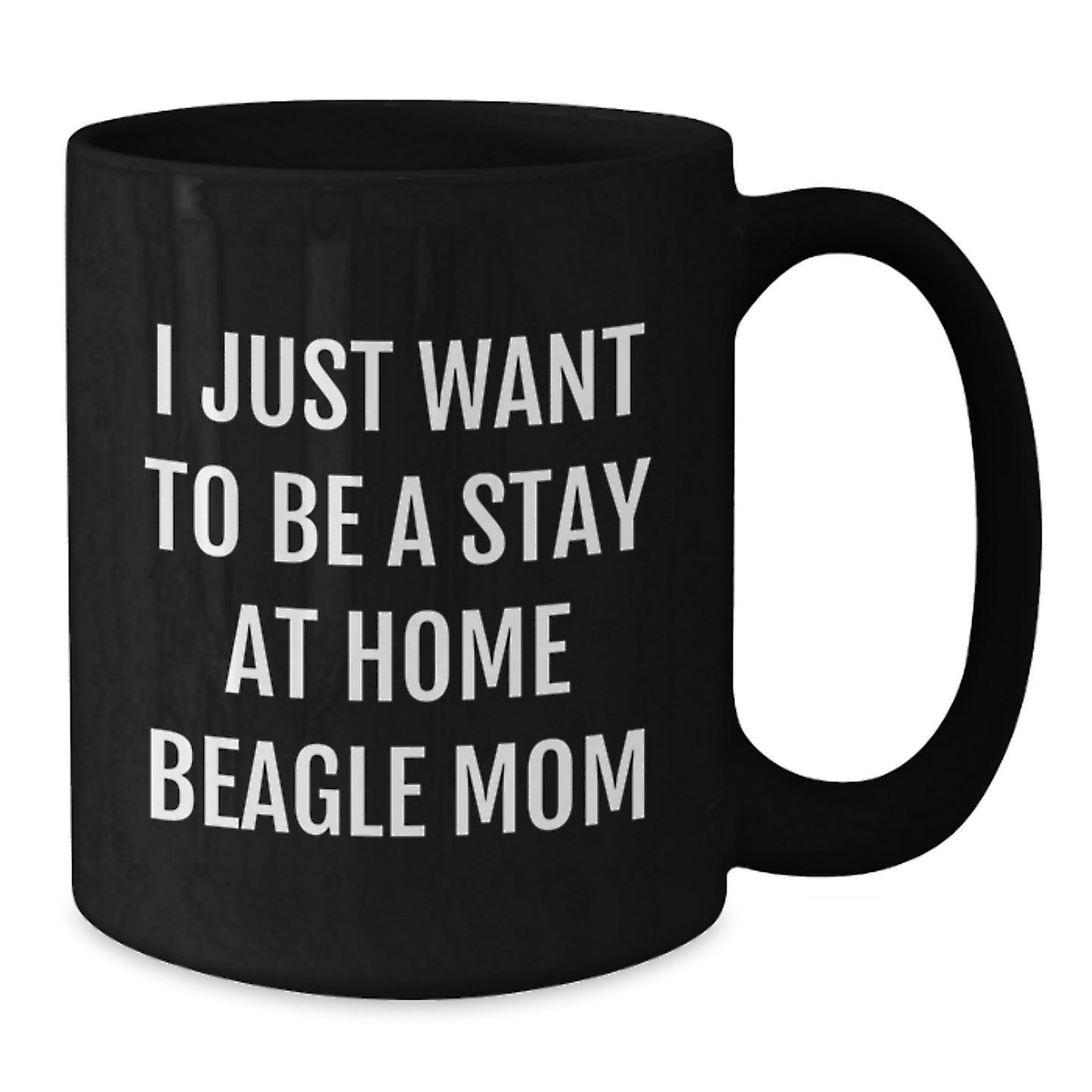 Funny Beagle Dog Mom Gifts from Men or Women, Unique Valentine's Unique Gifts for Beagle Dog Lovers, Black Coffee Mug - Additional