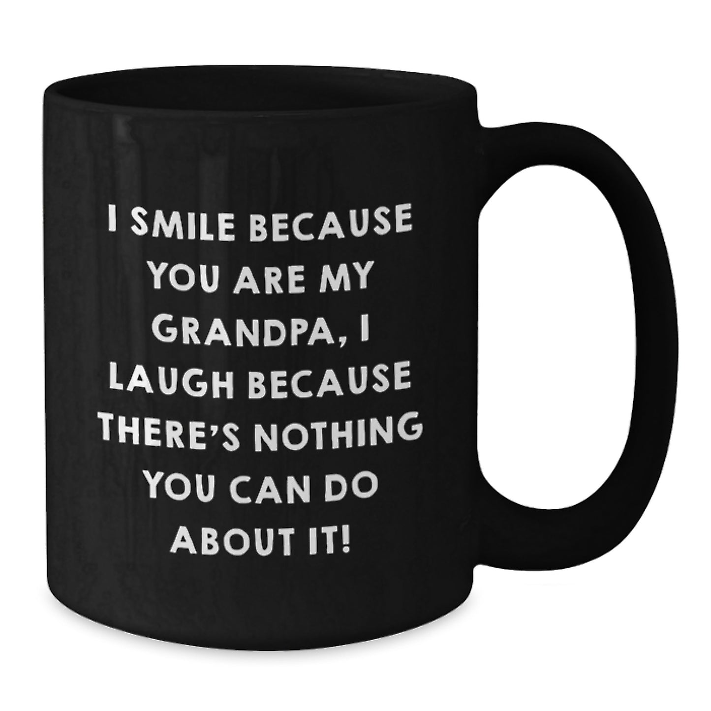 Funny Grandpa Black Coffee Mug Gifts for Grandpa, Unique Graduation Gifts from Family, Black Coffee Mug for Men - Additional