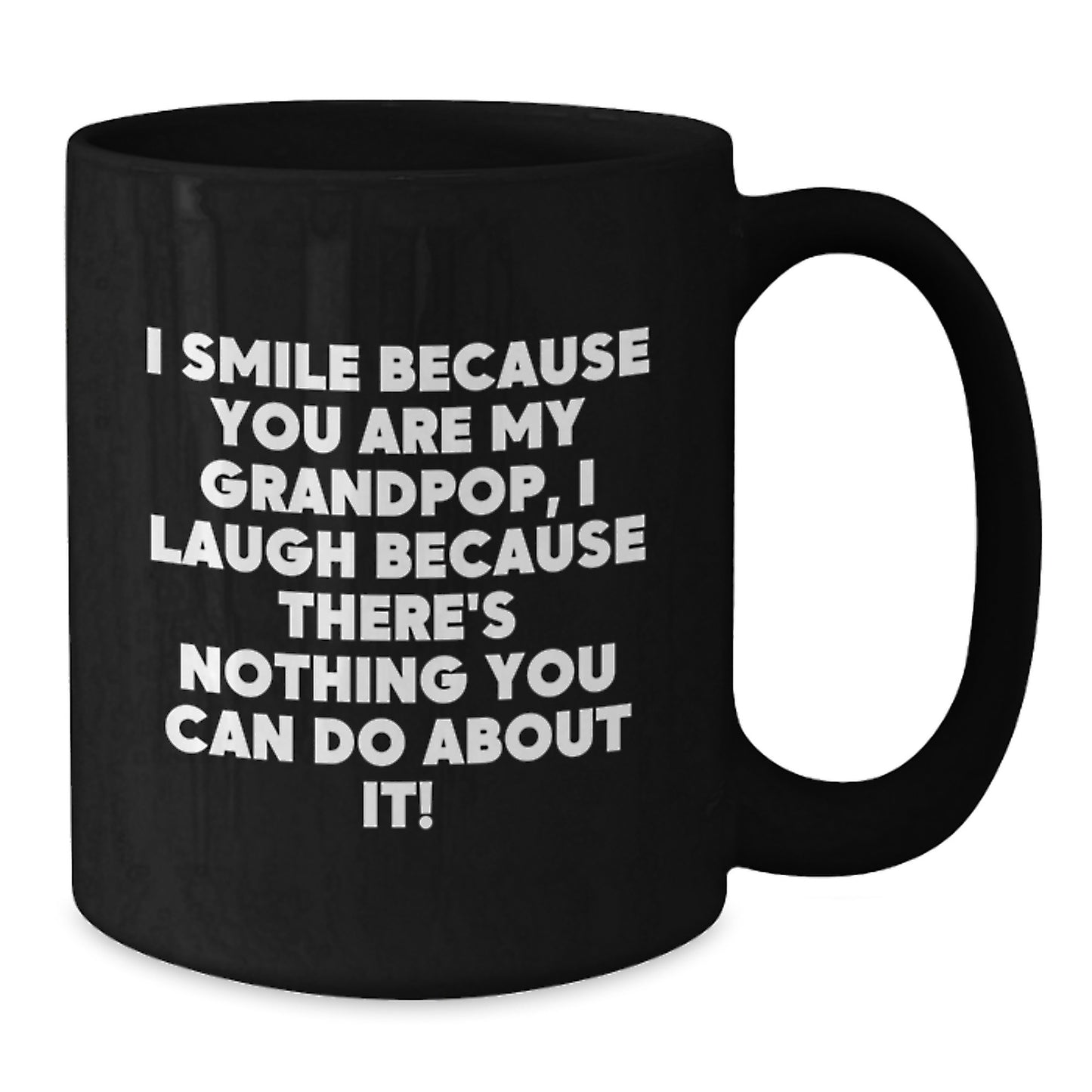 Grandpop Keepsake Black Coffee Mug Birthday Gift for Him Ceramic 11oz - Additional