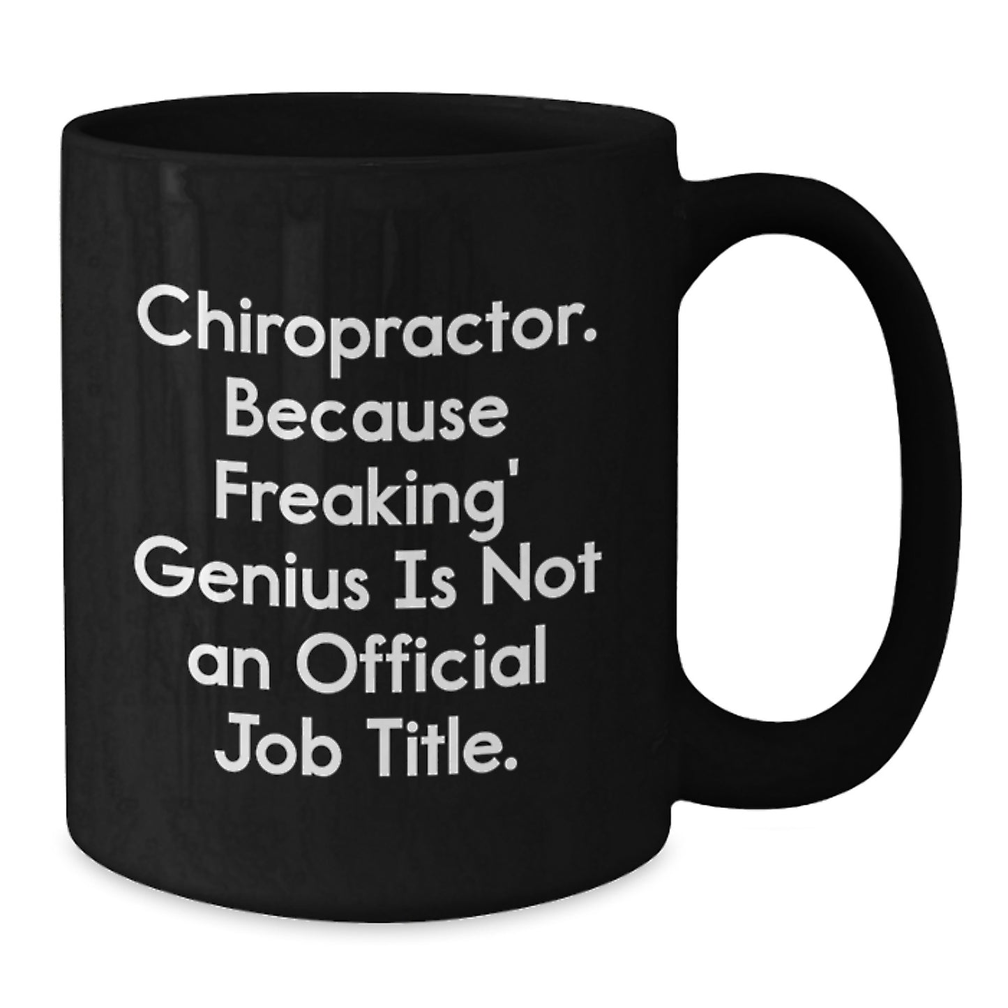 Chiropractor Keepsake Black Coffee Mug for Him Birthday Gift - Additional