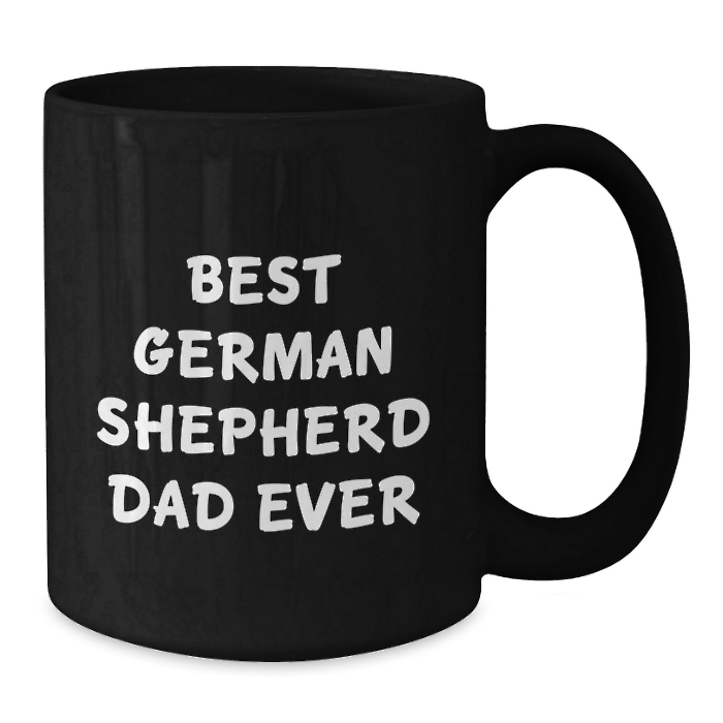 German Shepherd Dog Lover's Heartfelt Gift - Best Dad Ever Coffee Mug for Men on Valentine's - Additional