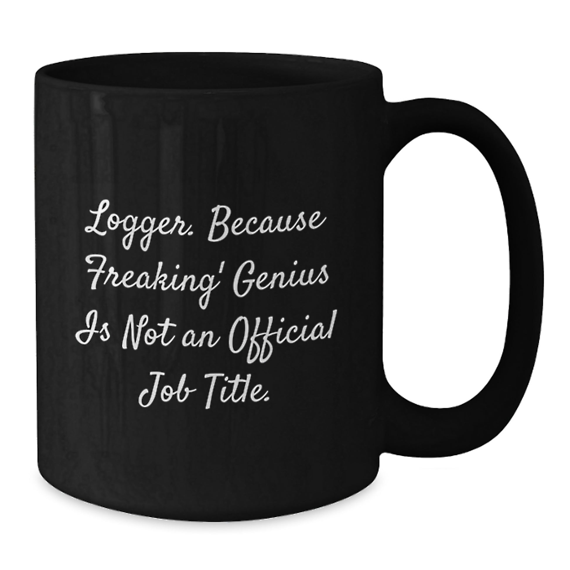 Birthday Gift Logger Black Coffee Mug for Her Present with 11oz Capacity - Additional