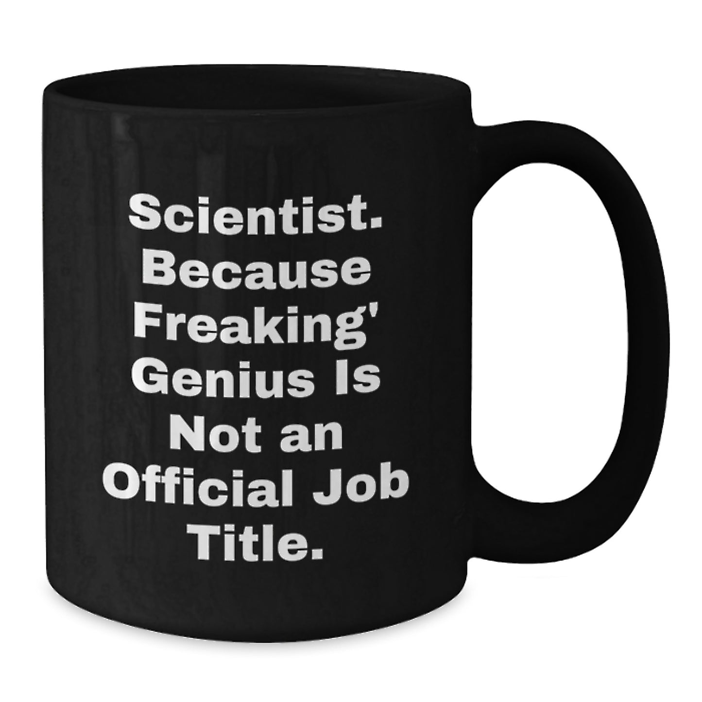 Scientist Keepsake Black Coffee Mug Birthday Gift for Him - Additional