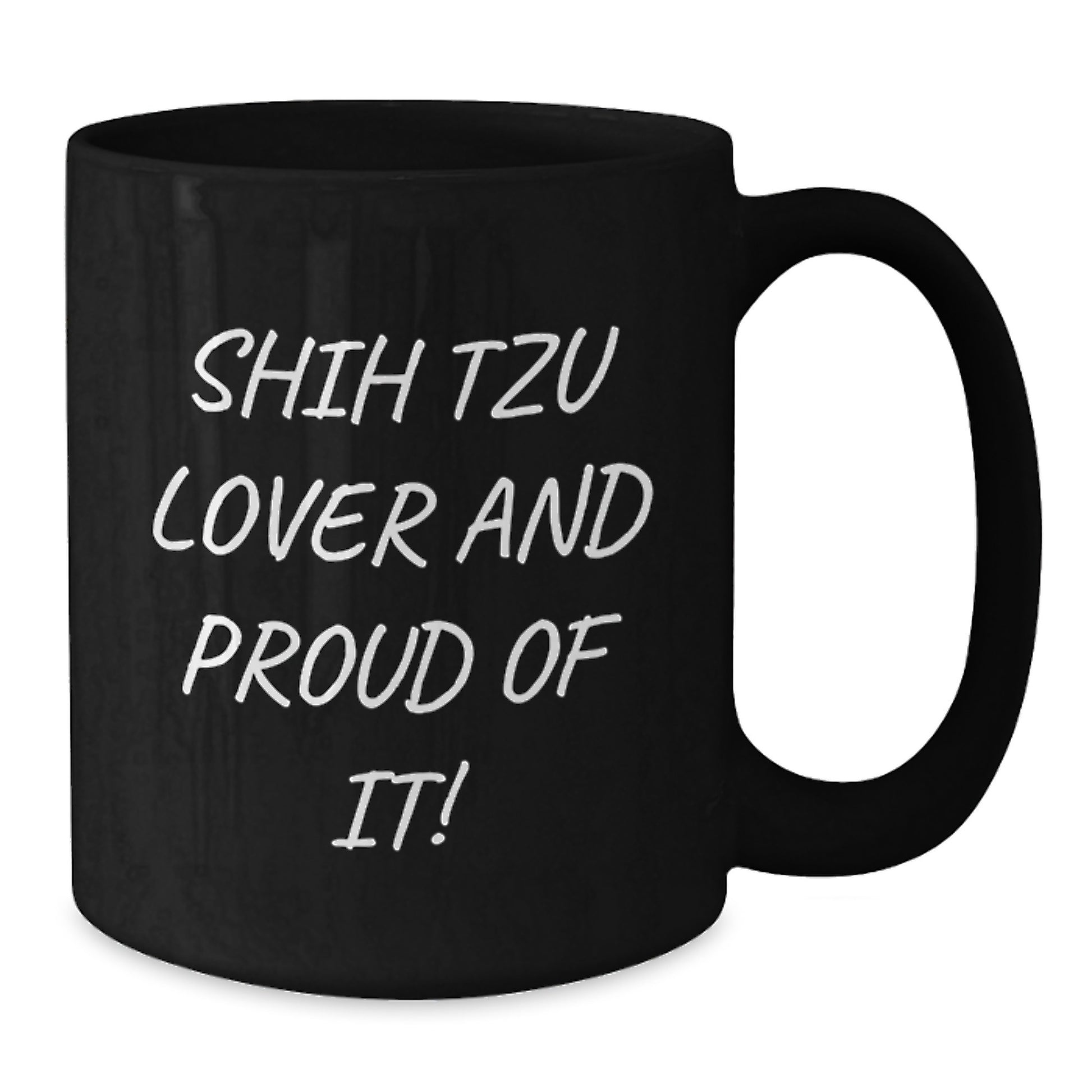Shih Tzu Dog Lover Gifts from Friends to Family Valentine's Unique Black Coffee Mug Shih Tzu Dog - Additional
