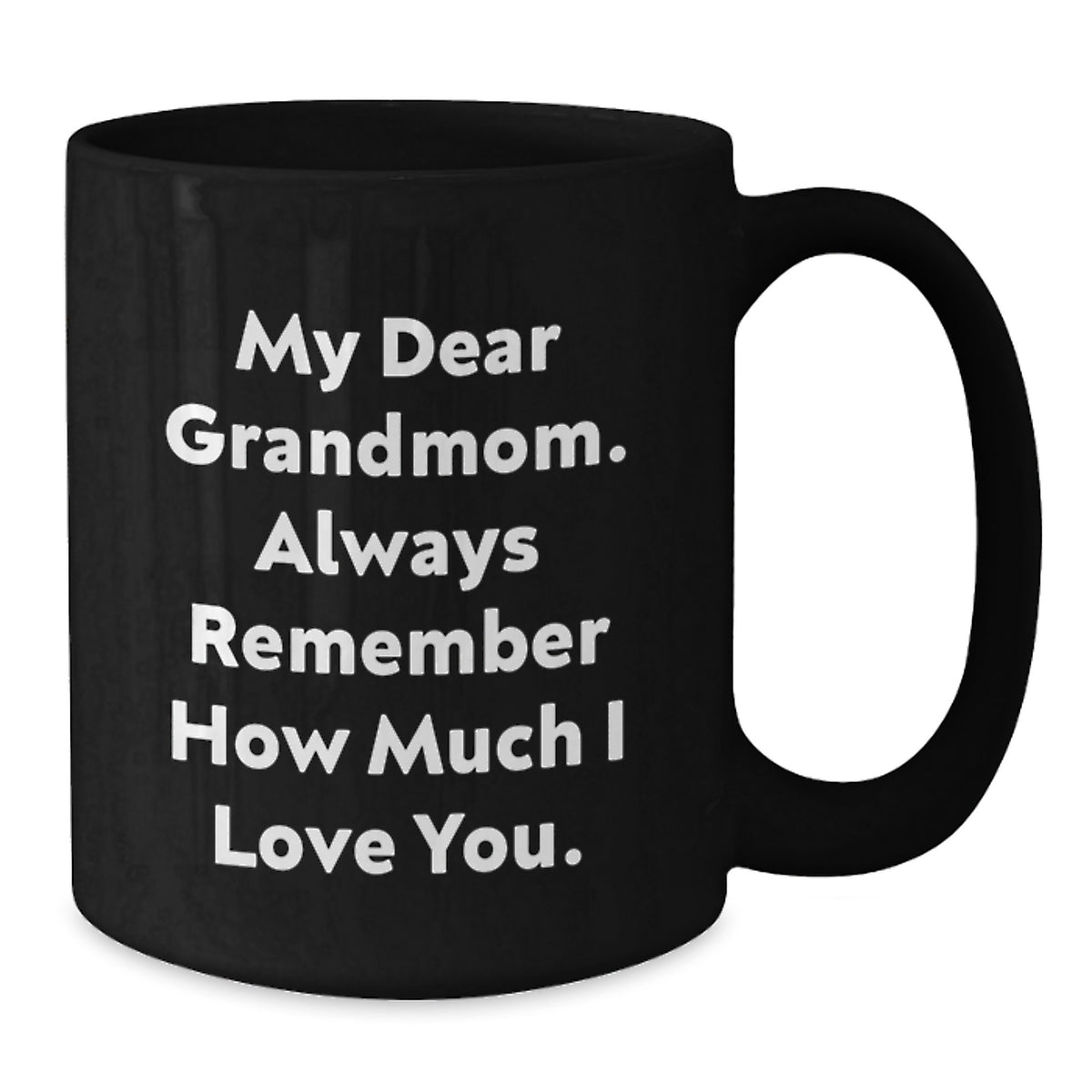 Grandmom Keepsake Black Coffee Mug for Him – Christmas Gift - Additional