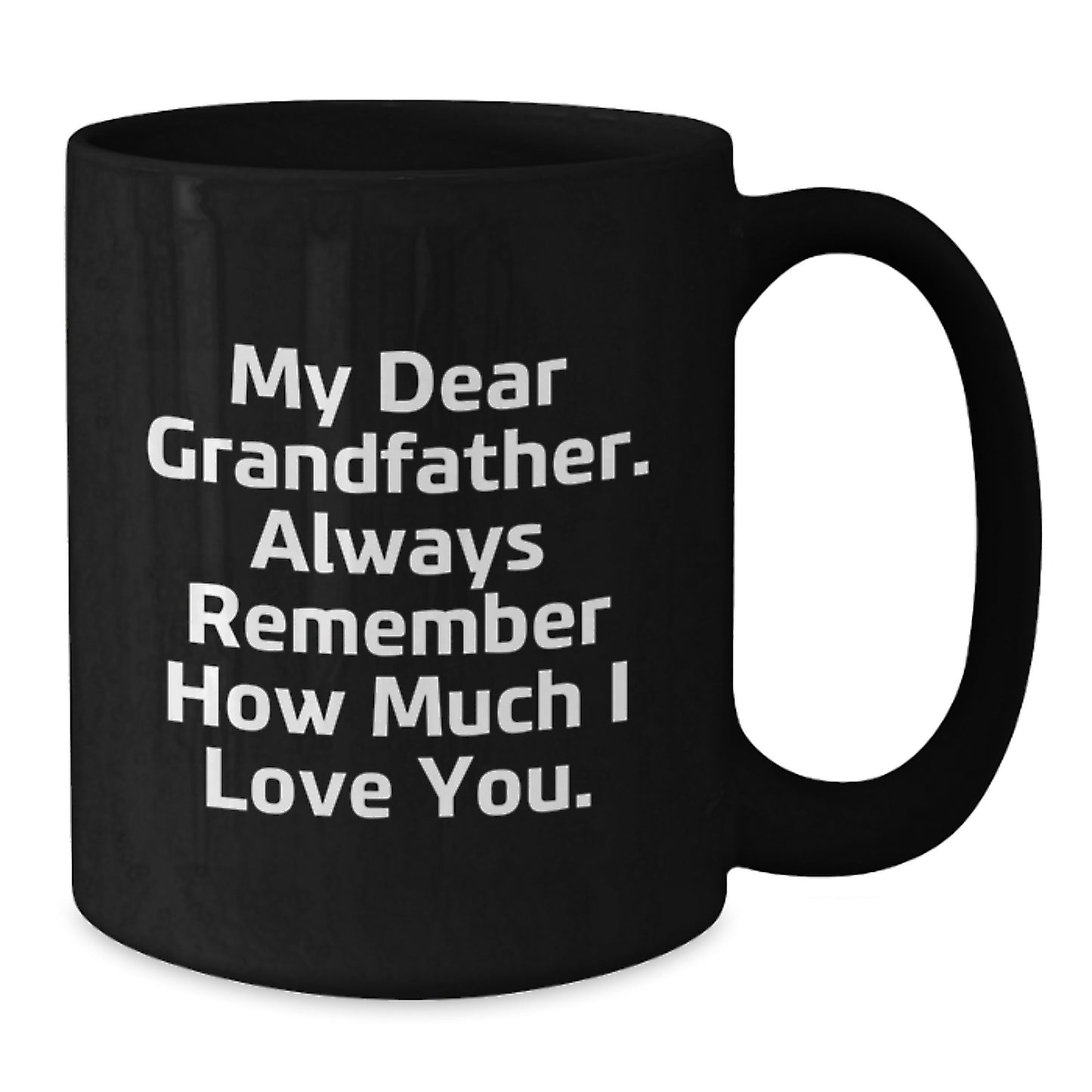 Grandfather Keepsake Black Coffee Mug for Him 11oz Graduation Gift - Additional
