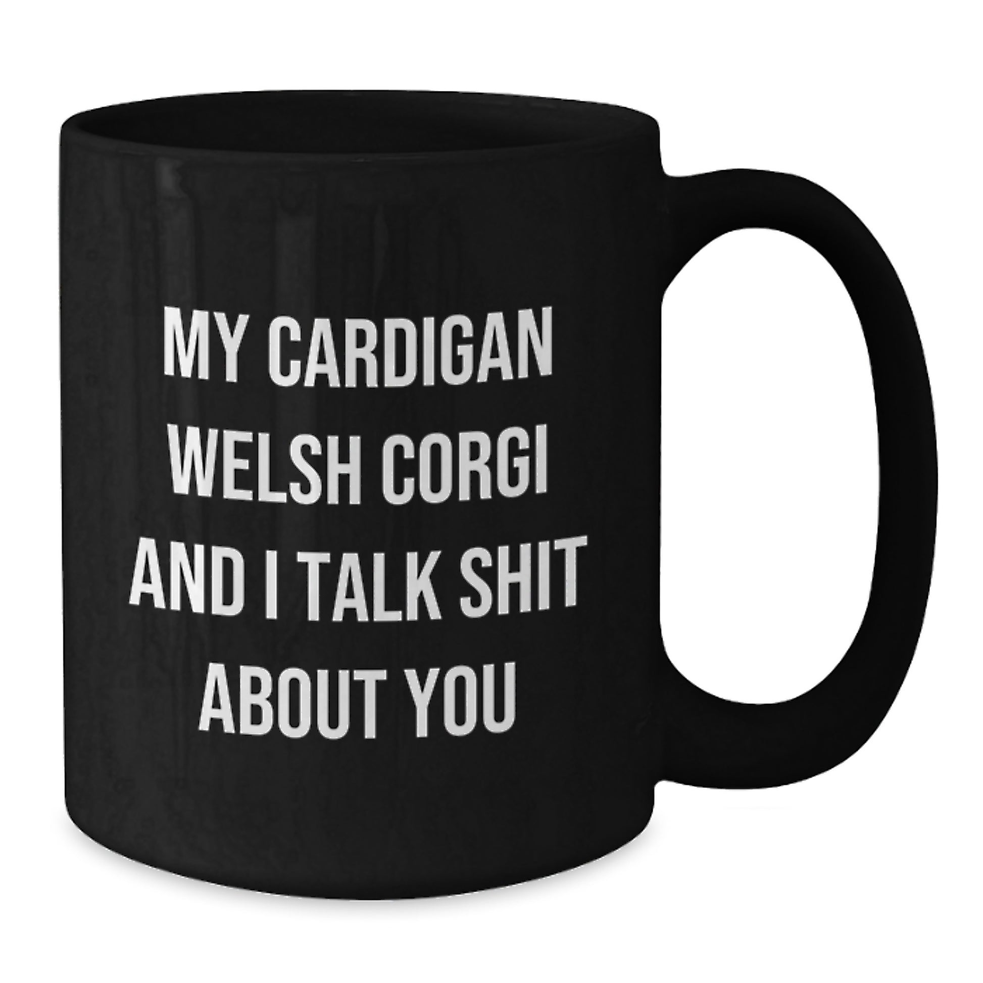 Birthday Gift Cardigan Welsh Corgi Mug for Her – Black Present - Additional