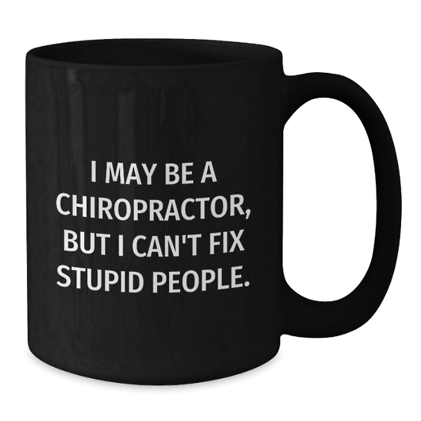 Chiropractor Keepsake Black Coffee Mug for Him Birthday Gift 11oz - Additional
