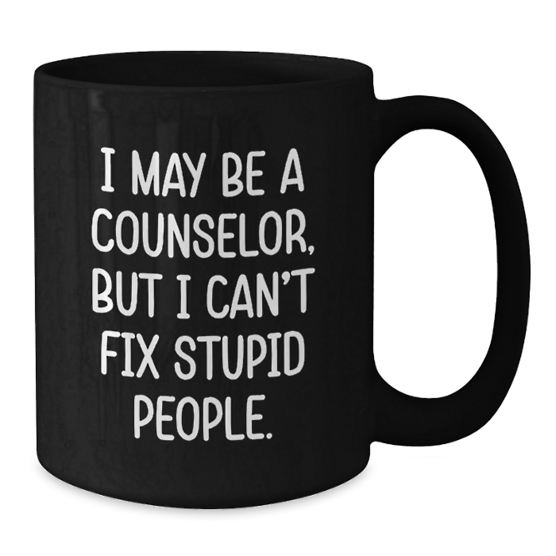 Birthday Gift Counselor Black Coffee Mug for Her Present - Additional