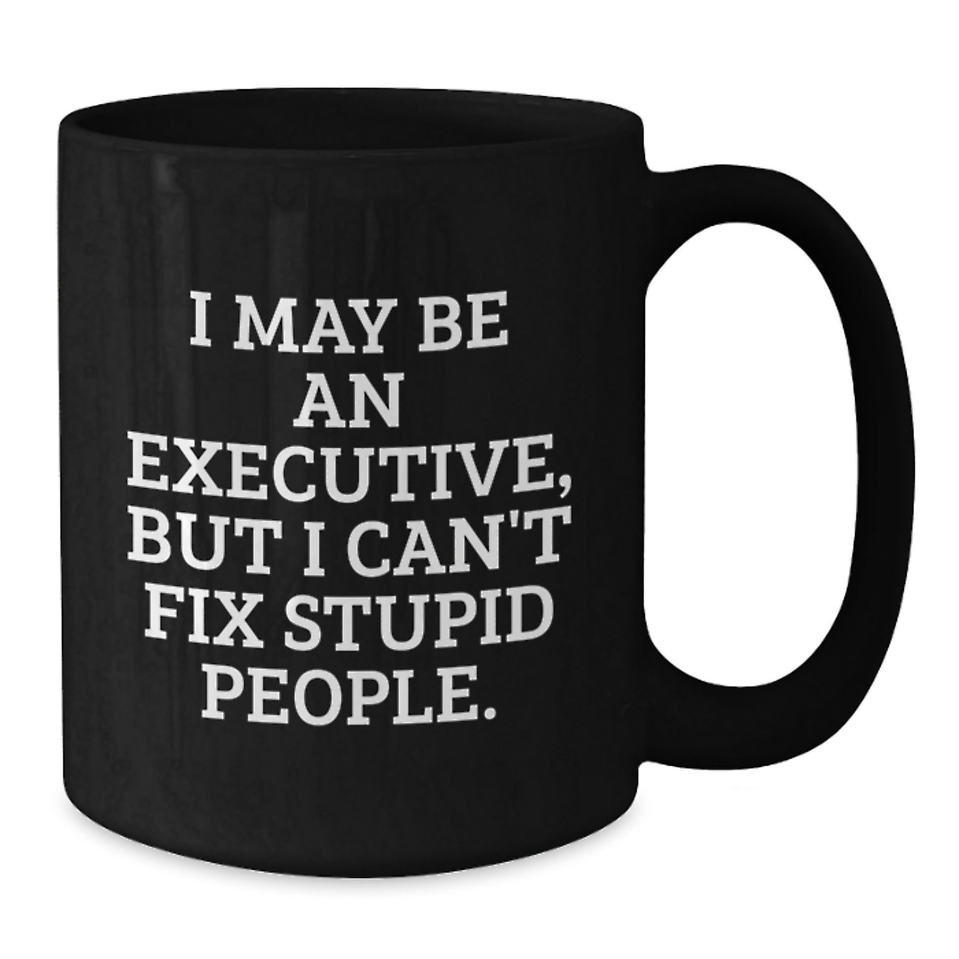Funny Executive Gifts for Him - Executive Black Coffee Mug - Graduation Unique Gifts from Friends to Executive Men - Additional