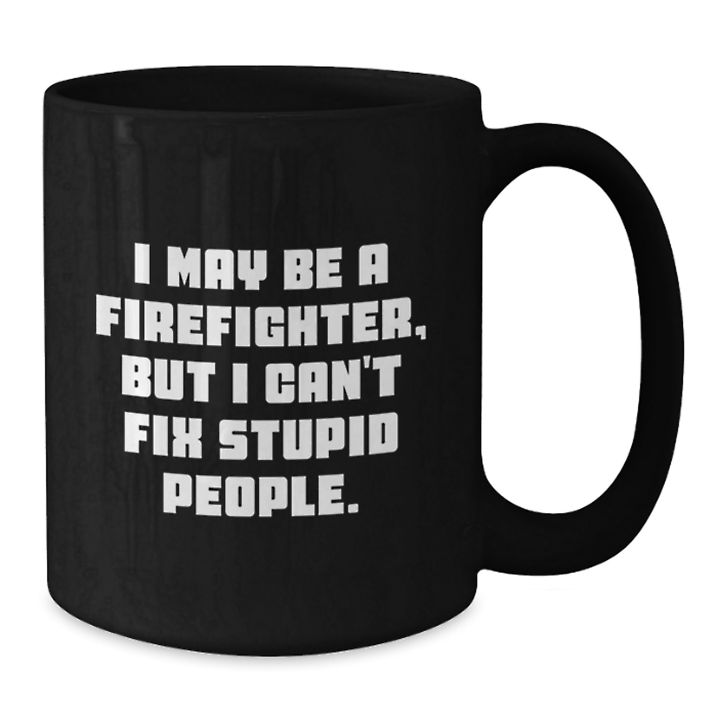 Firefighter Keepsake Ceramic Black Coffee Mug for Him Birthday Gift - Additional