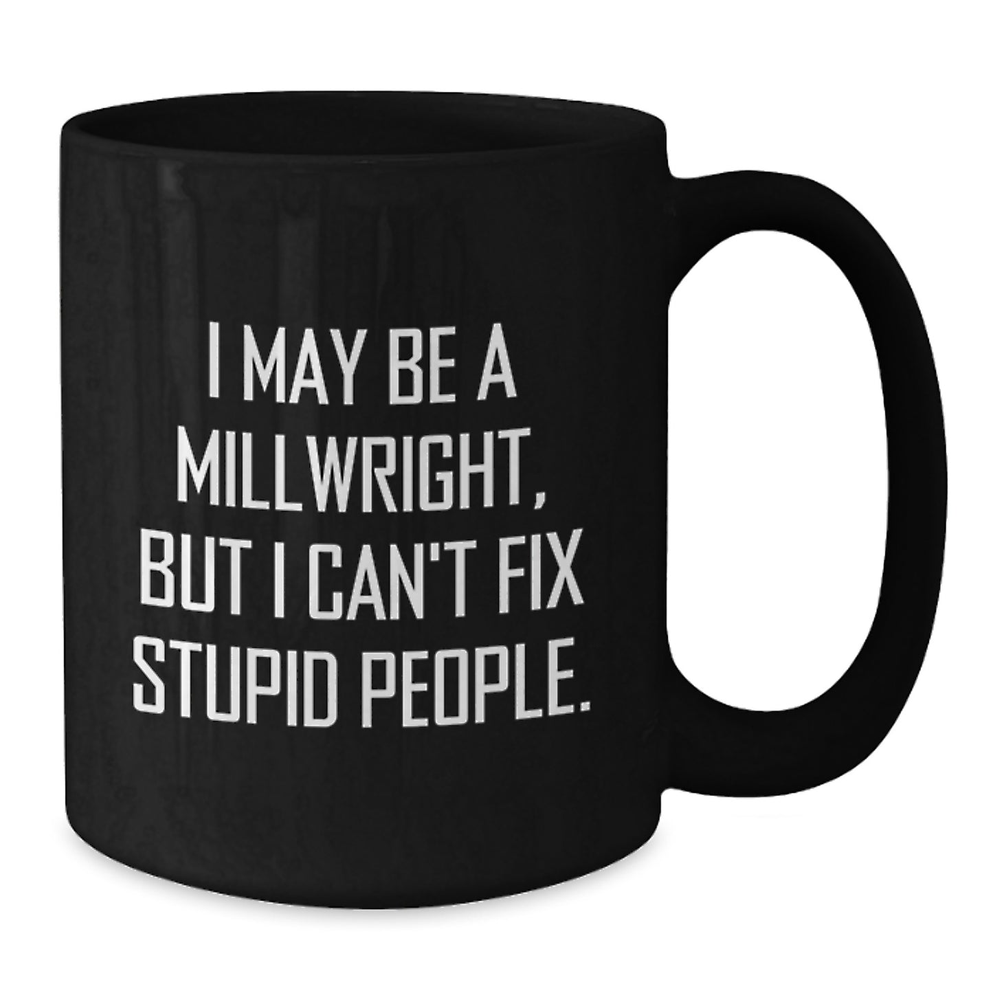 Millwright Keepsake Black Coffee Mug for Him Birthday Gift 11oz Ceramic - Additional