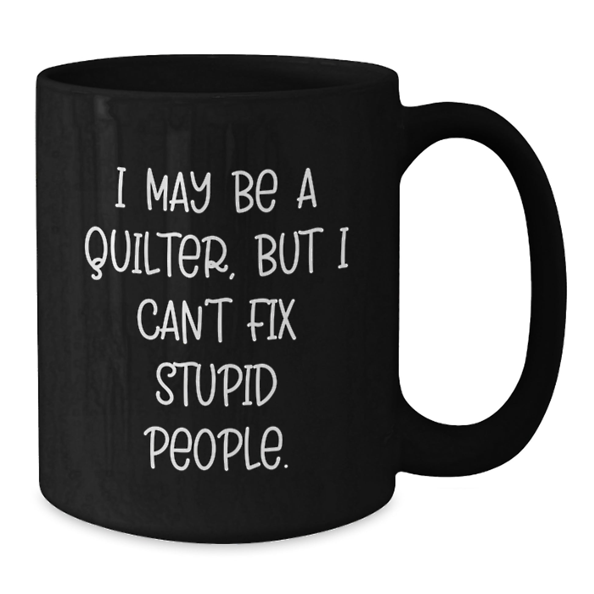 Quilter Keepsake Black Coffee Mug for Him Birthday Surprise Gift - Additional