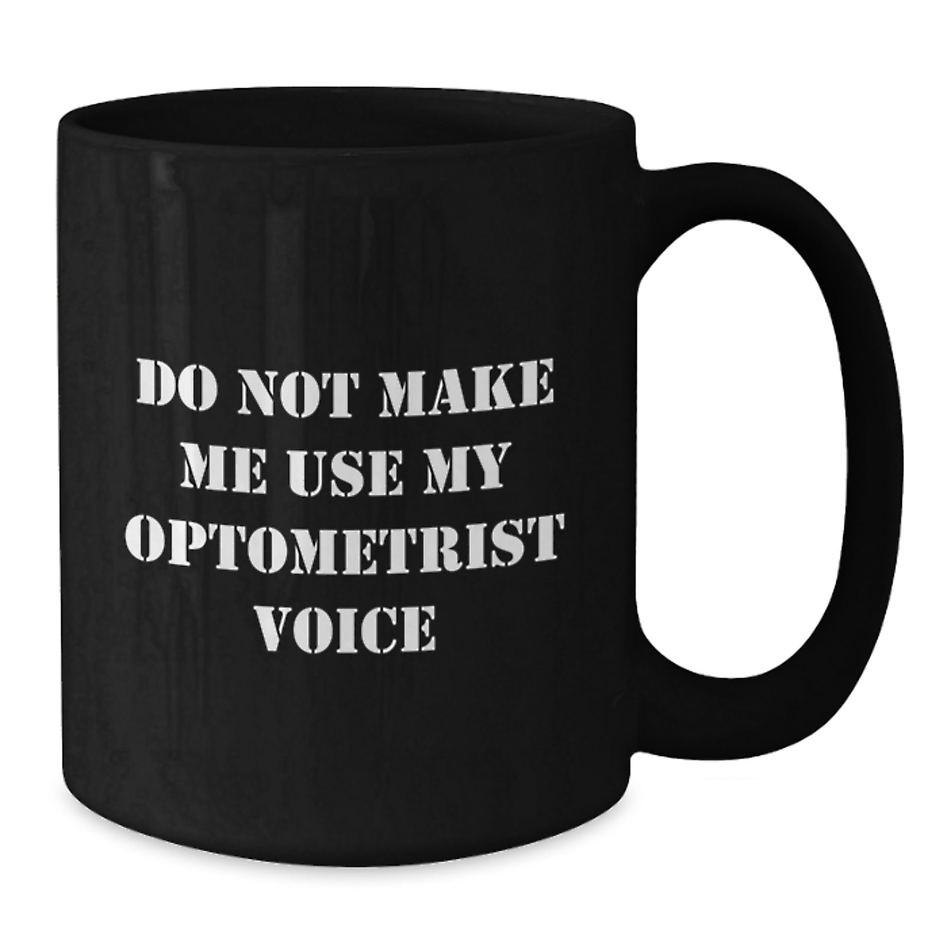 Optometrist Keepsake Black Coffee Mug for Him Birthday Gift - Additional