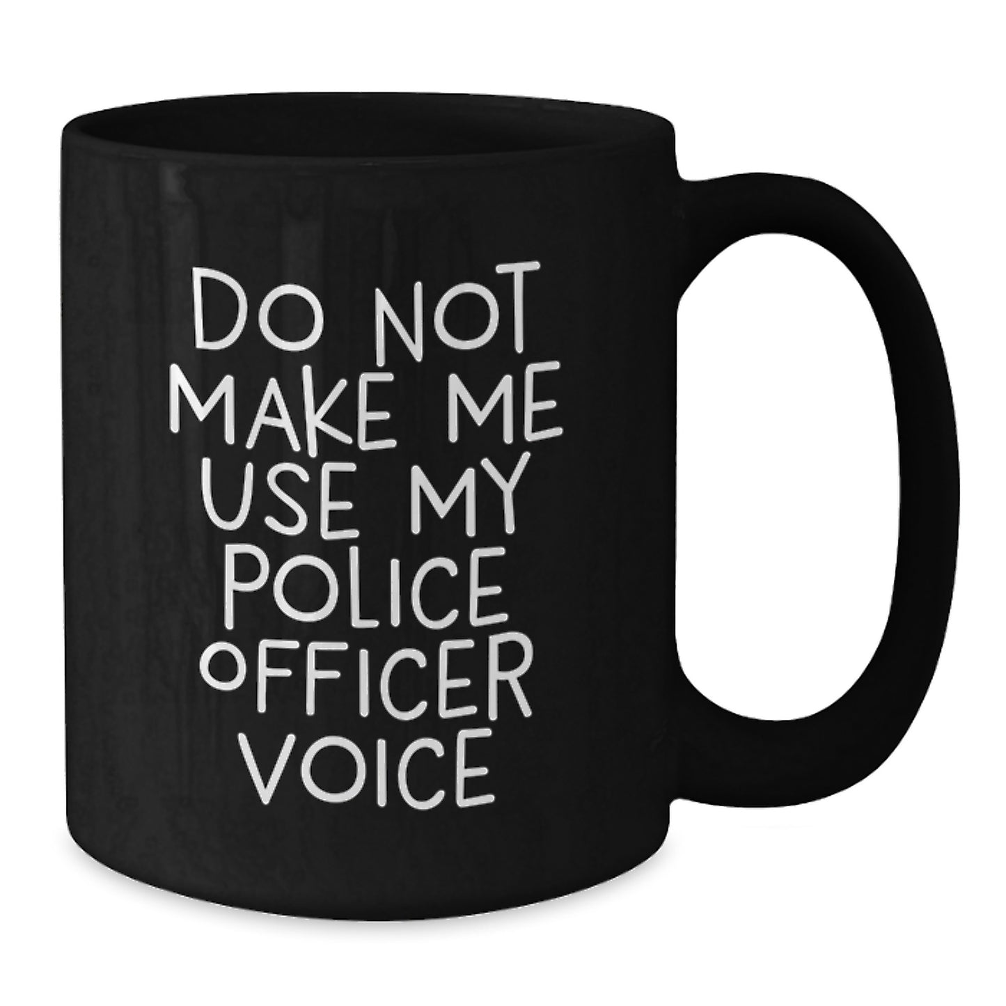Police Officer Black Coffee Mug Idea for Coworkers Birthday Gift - Additional