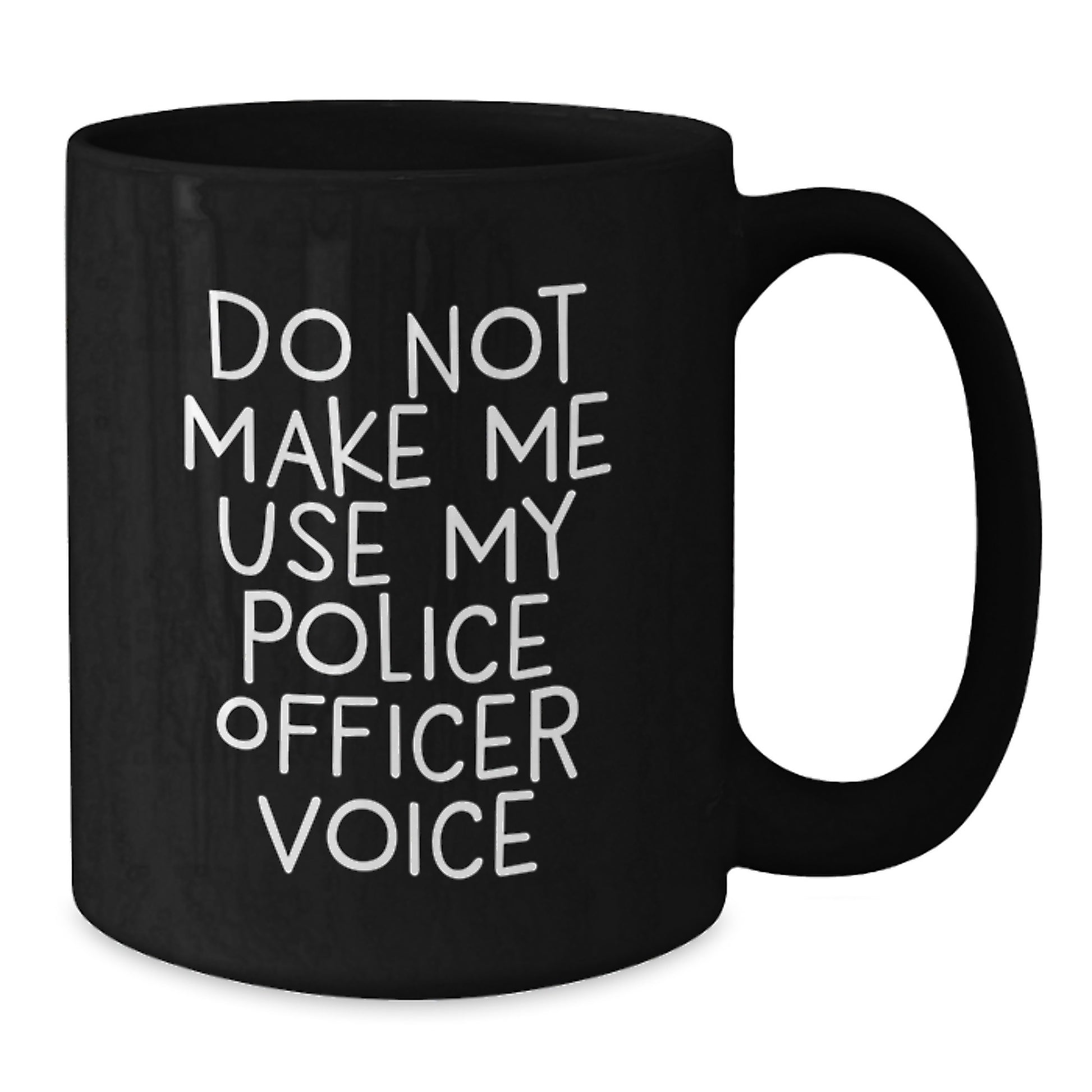 Police Officer Black Coffee Mug Idea for Coworkers Birthday Gift - Additional