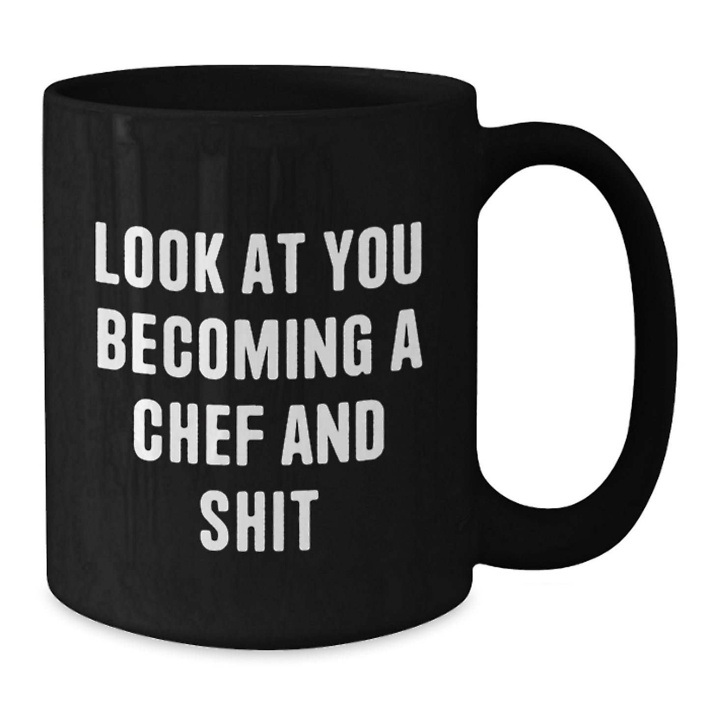 Chef Keepsake Black Coffee Mug 11oz Microwave Safe for Him Birthday Gift - Additional