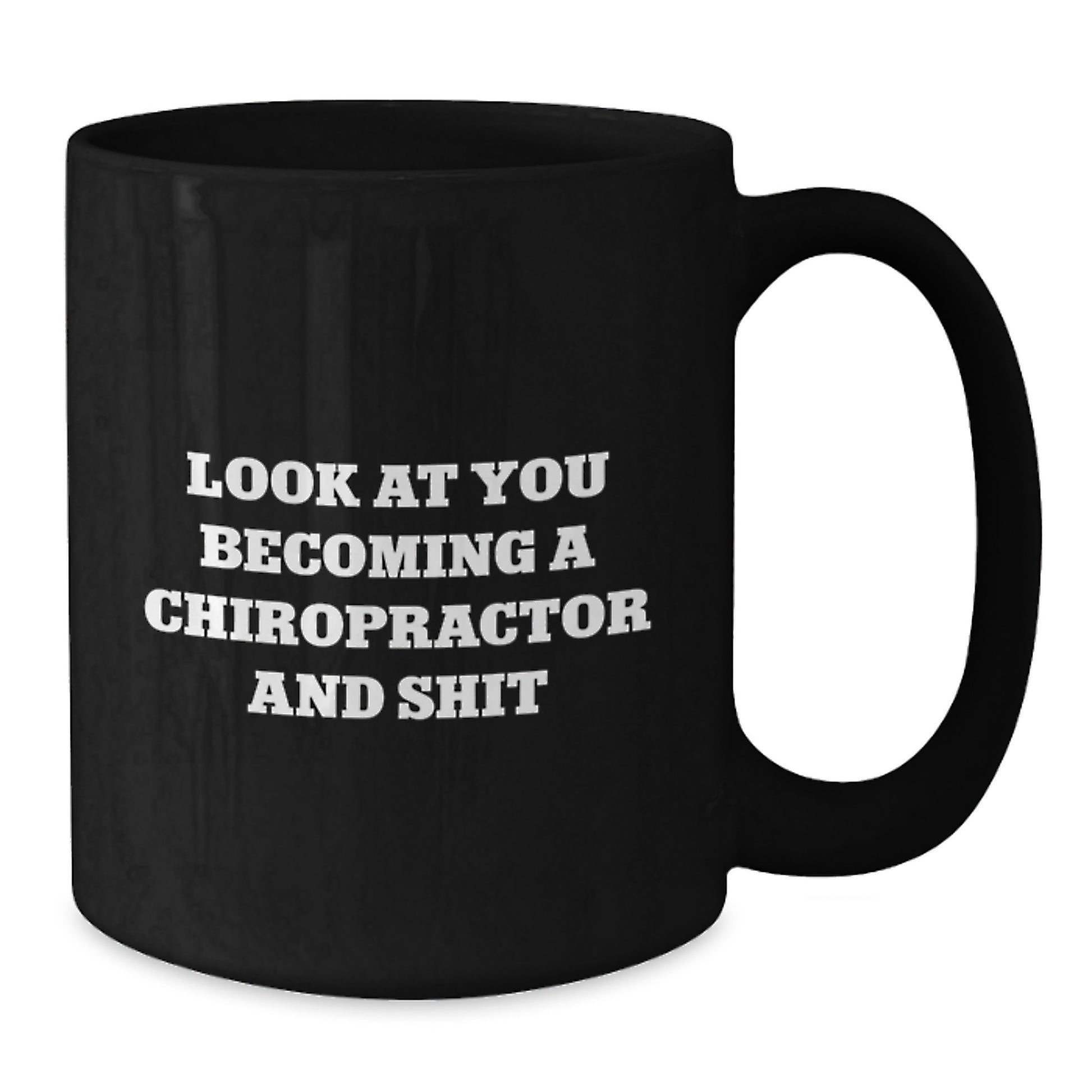 Chiropractor Keepsake Black Coffee Mug for Him Birthday Gift - Additional